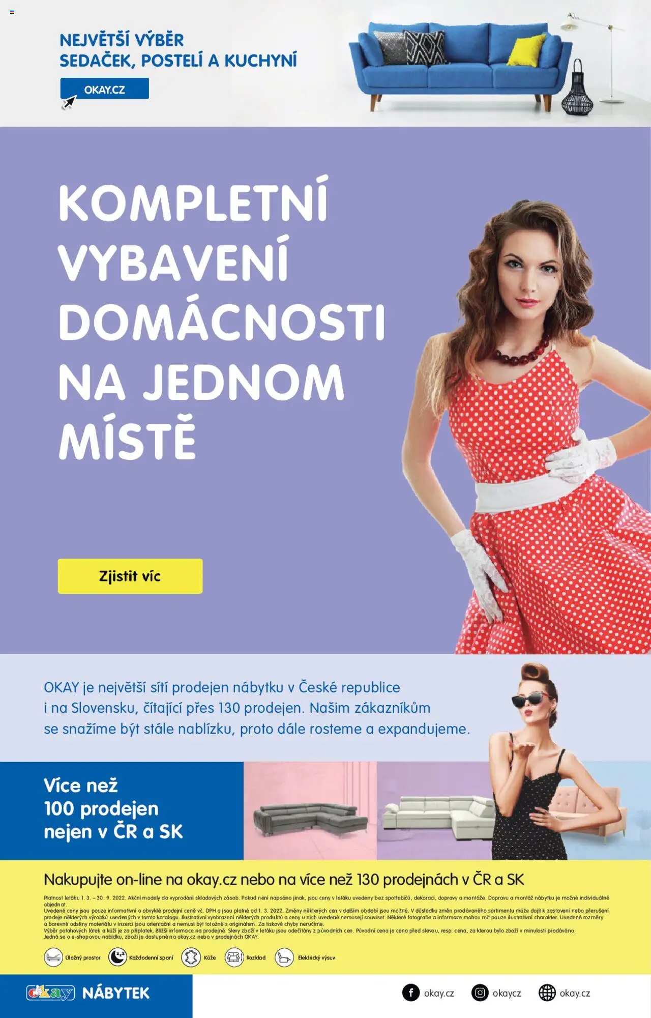 OKAY katalog - Sedačky od 01.03.2023 | Strana: 28 | Produkty: Krém na opruzeniny, Sada na kroket, Blok na jógu, Bruska na paty
