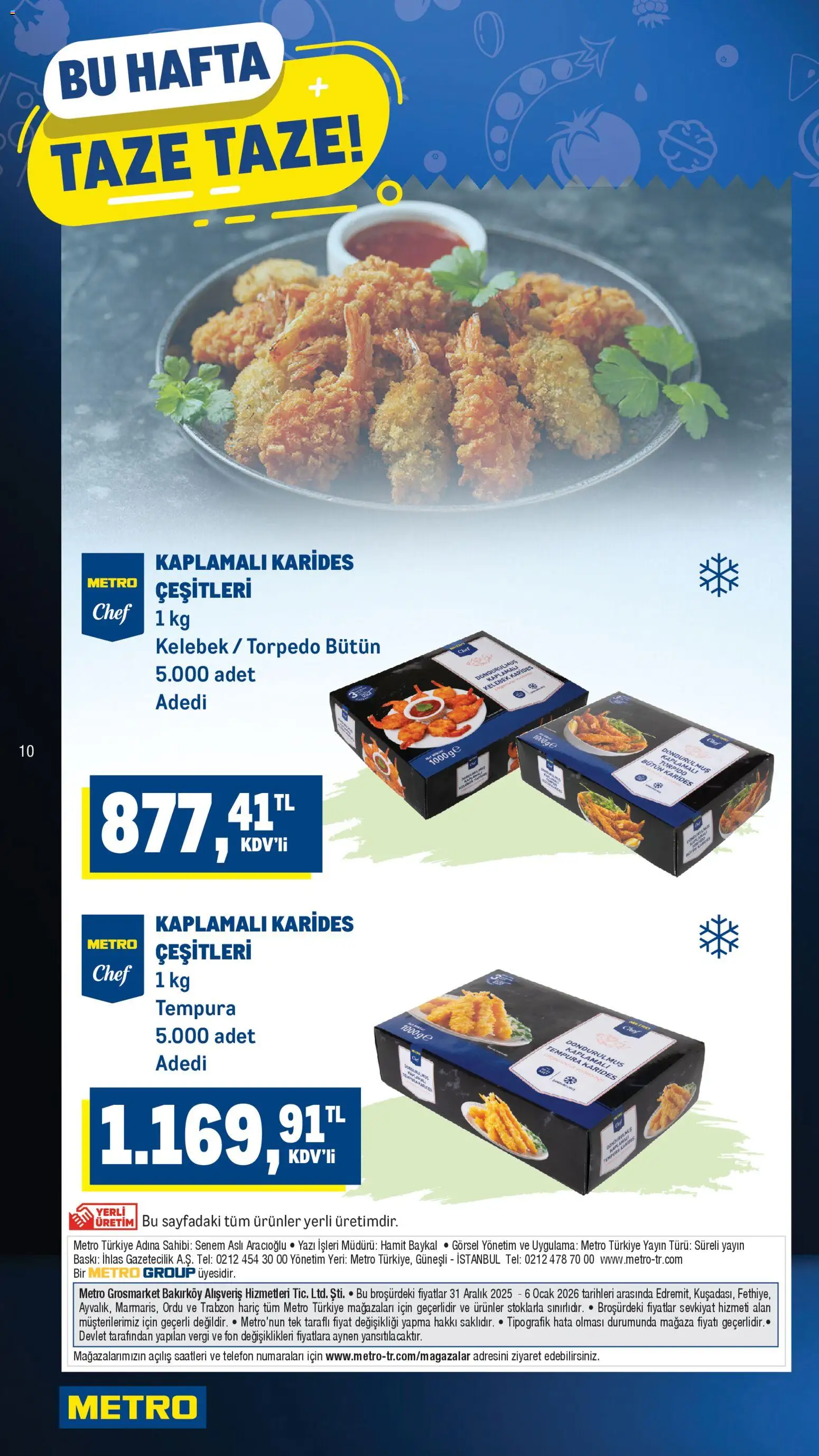 Metro - Taze Ürünler - 31.12.2025 tarihinden itibaren geçerlidir | Sayfa: 10