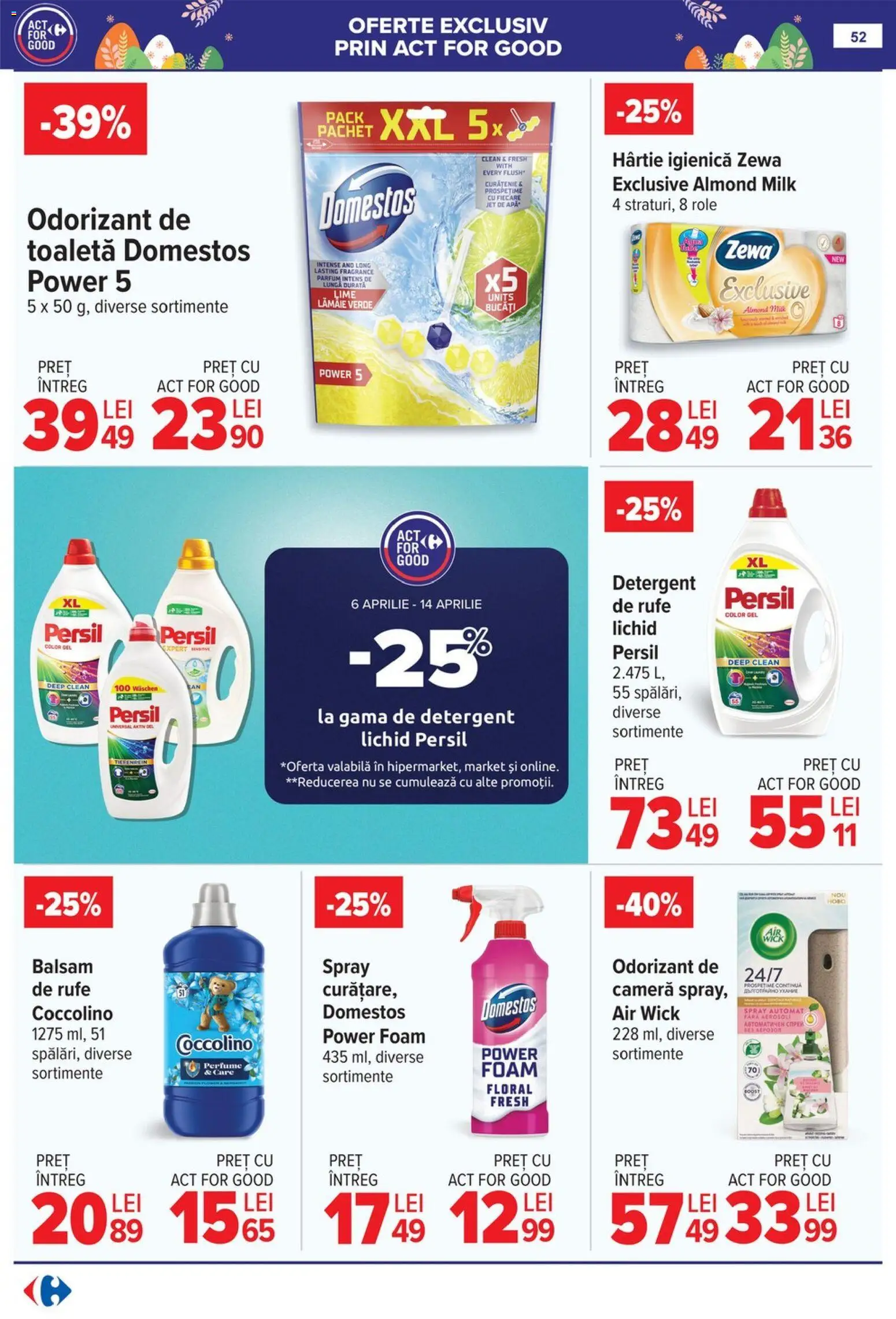 Noul catalog Carrefour – valabil de la 06.04.2026 | Pagină: 58 | Produse: Lime, Toaletă, Detergent, Lămâie
