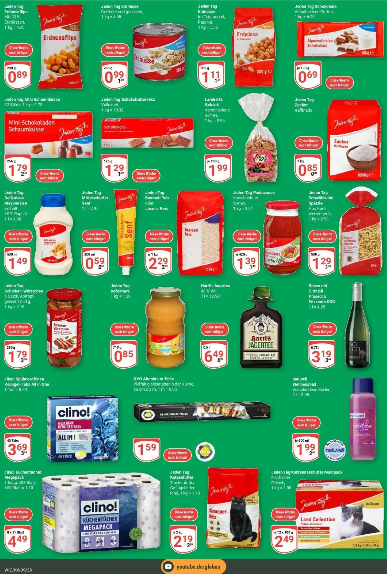 Globus prospekt Waghäusel	 – gültig ab 21.09.2025 | Seite: 12 | Produkte: Katzenfutter, Fisch, Schinken, Reis