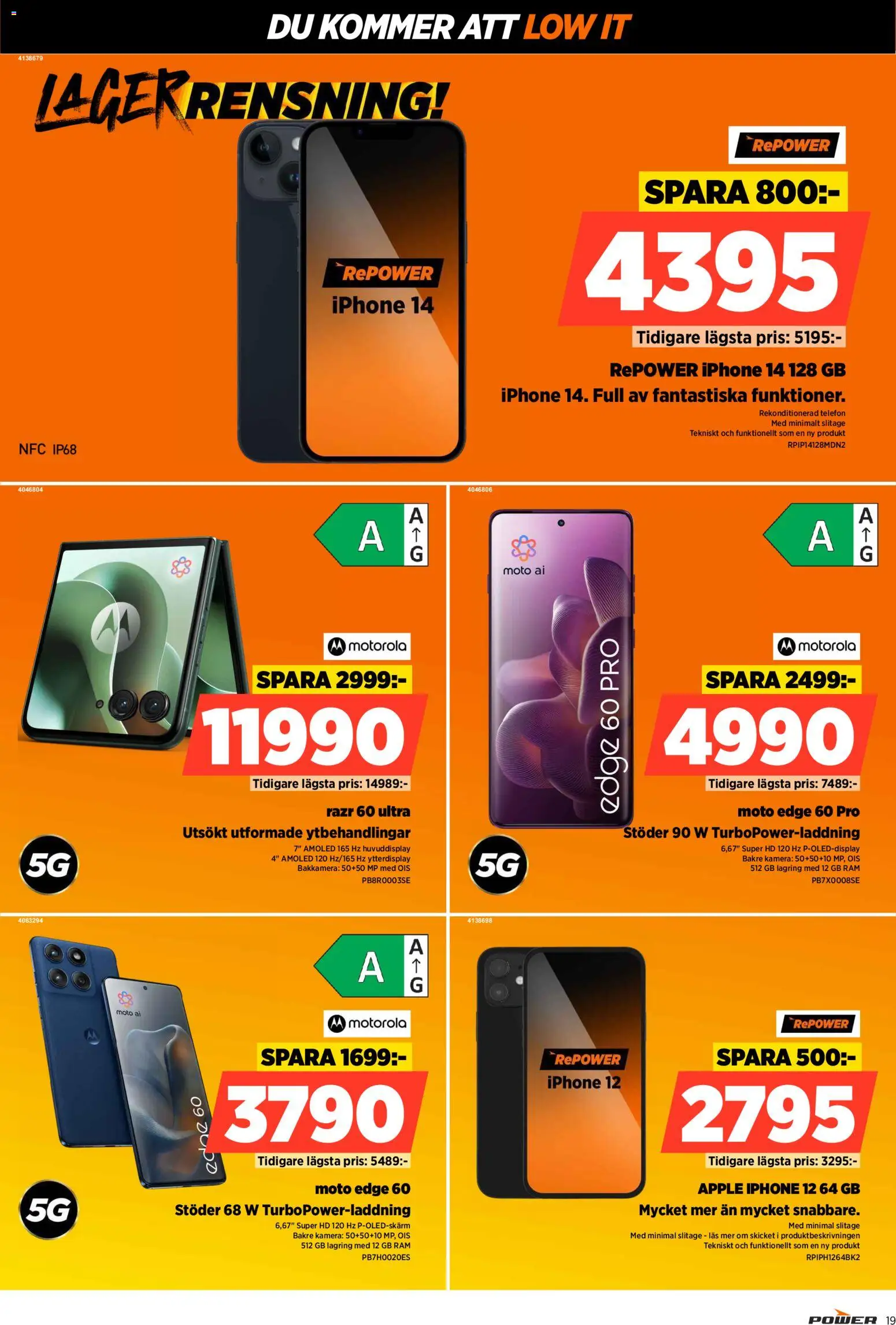 Power reklamblad aktuell från 30.03.2026 | Sida: 19 | Produkter: Äpple, Telefon, Kamera