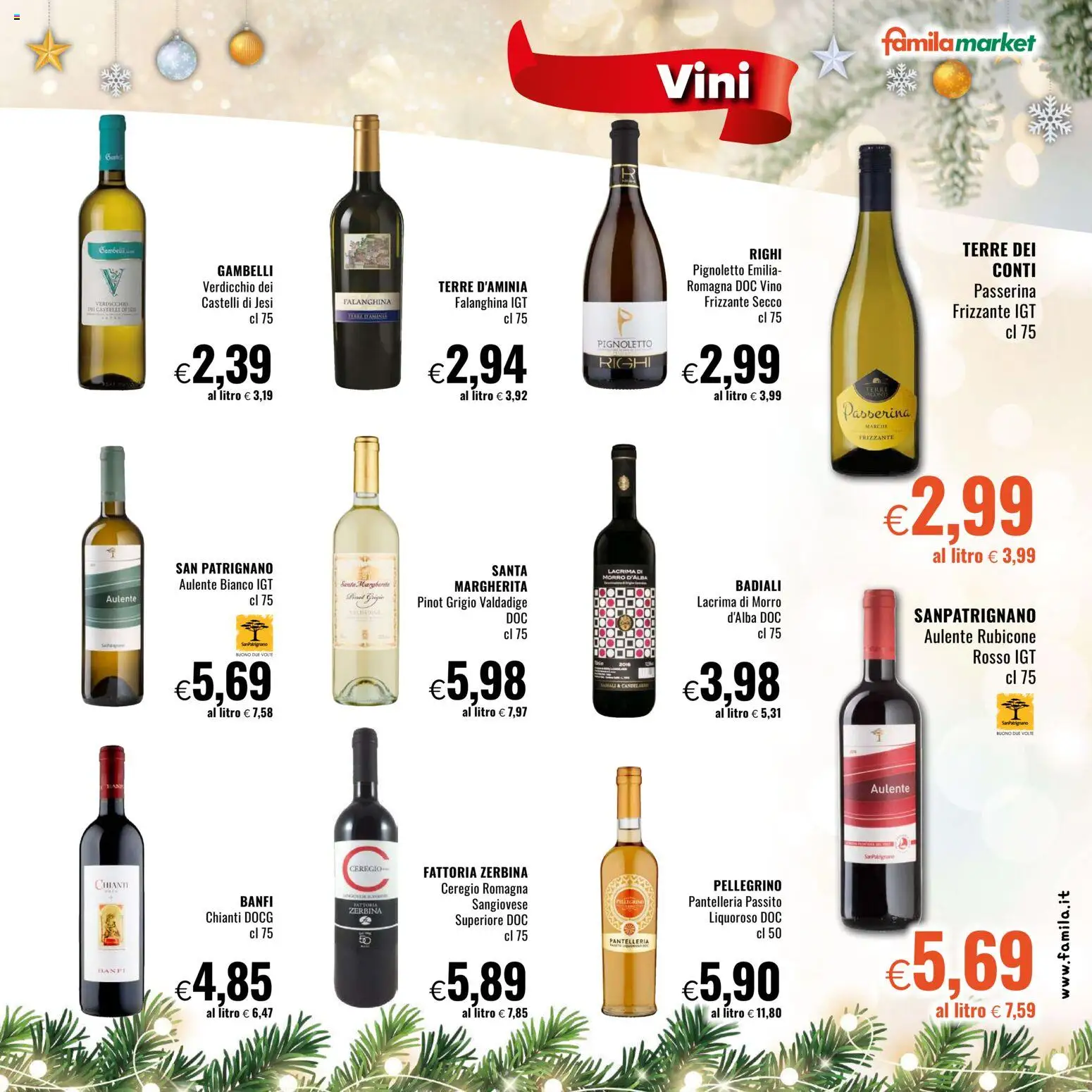 Volantino Famila del 11.12.2025 | Pagina: 17 | Prodotti: Vino
