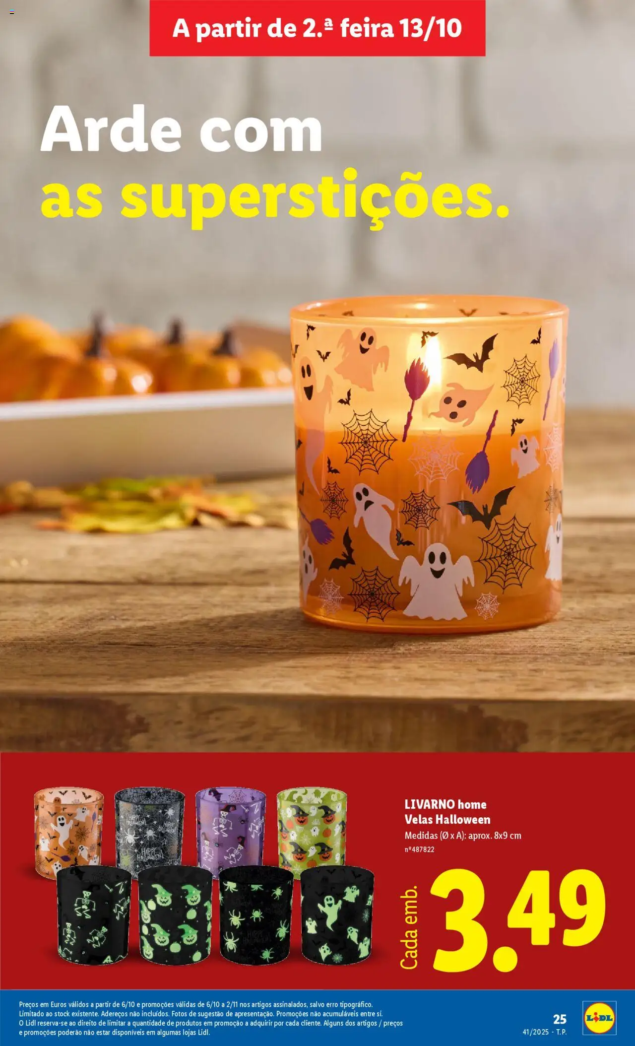 Lidl - Especial Halloween │ válido de 03.10.2025 | Página: 25 | Produtos: Velas