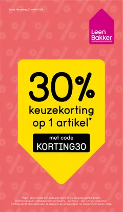 Leen Bakker folder - Voorbeeld van een folder van Leen Bakker, geldig van 16.03.2026