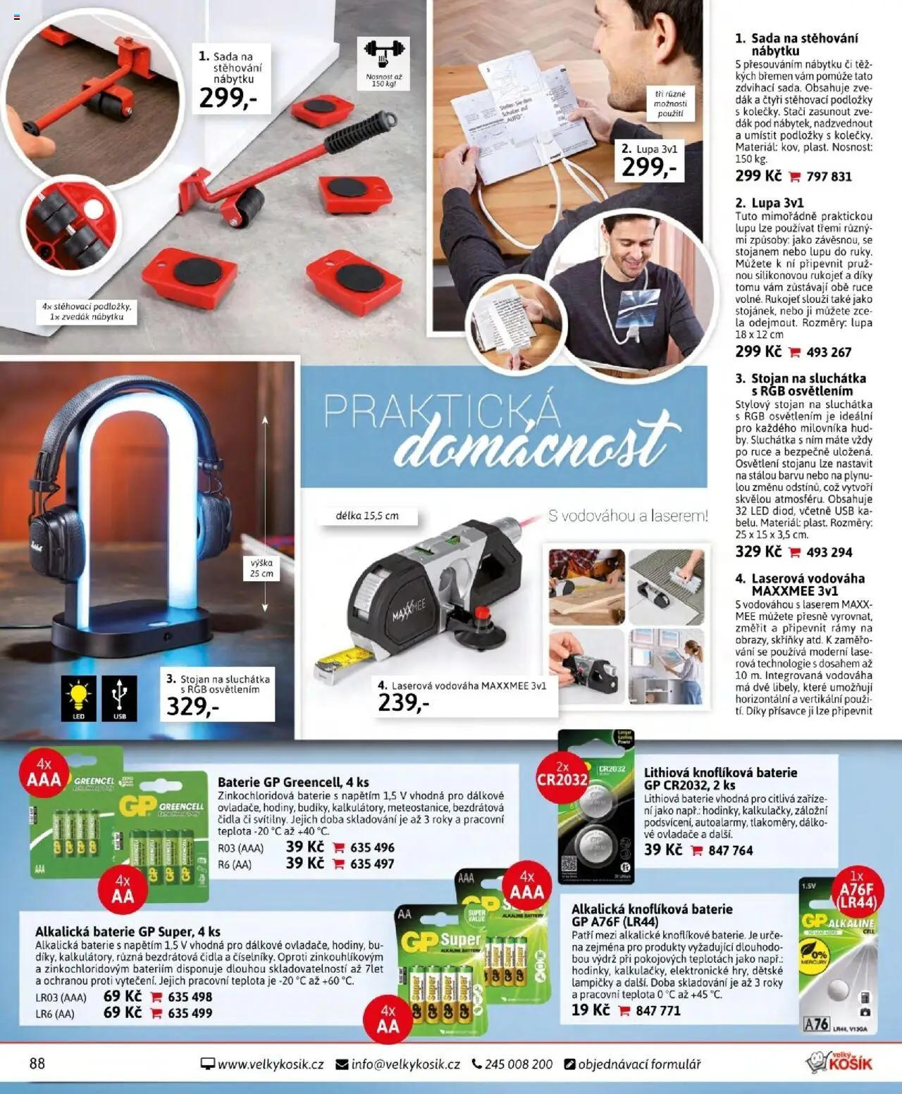 Velký Košík katalog říjen od 01.10.2025 | Strana: 88 | Produkty: USB, Lupa, Baterie, Lampičky