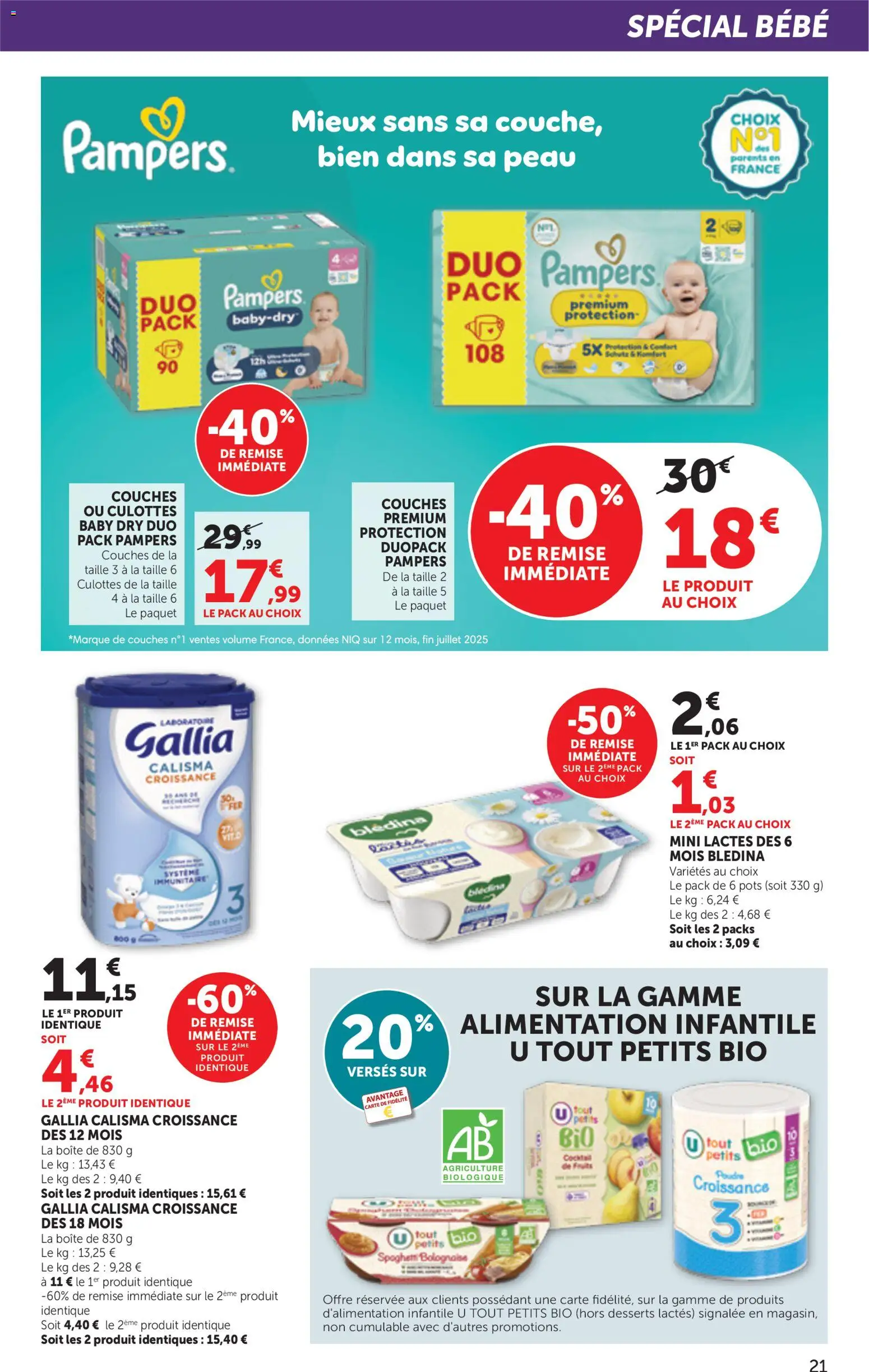 {H1} | Page: 21 | Produits: Couches, Spaghetti, Pampers