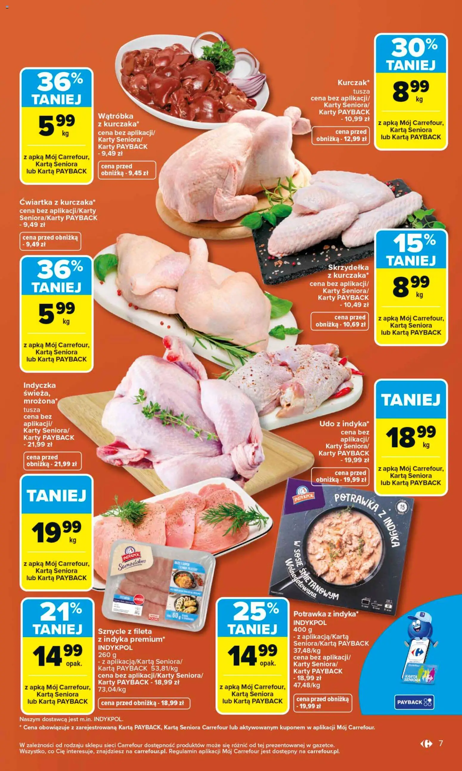 Carrefour gazetka od 23.03.2026 | Strona: 13 | Produkty: Karta, Skrzydełka z kurczaka, Wątróbka