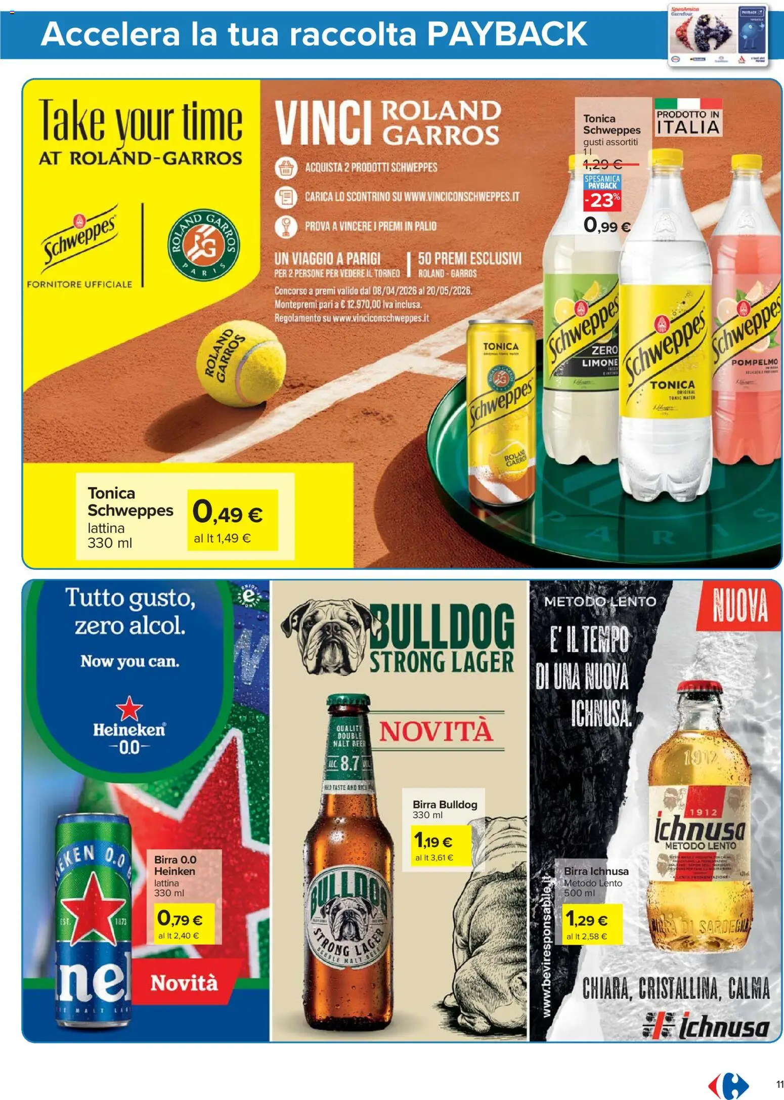 Volantino Carrefour del 21.04.2026 | Pagina: 11 | Prodotti: Birra, Pompelmo, Limone