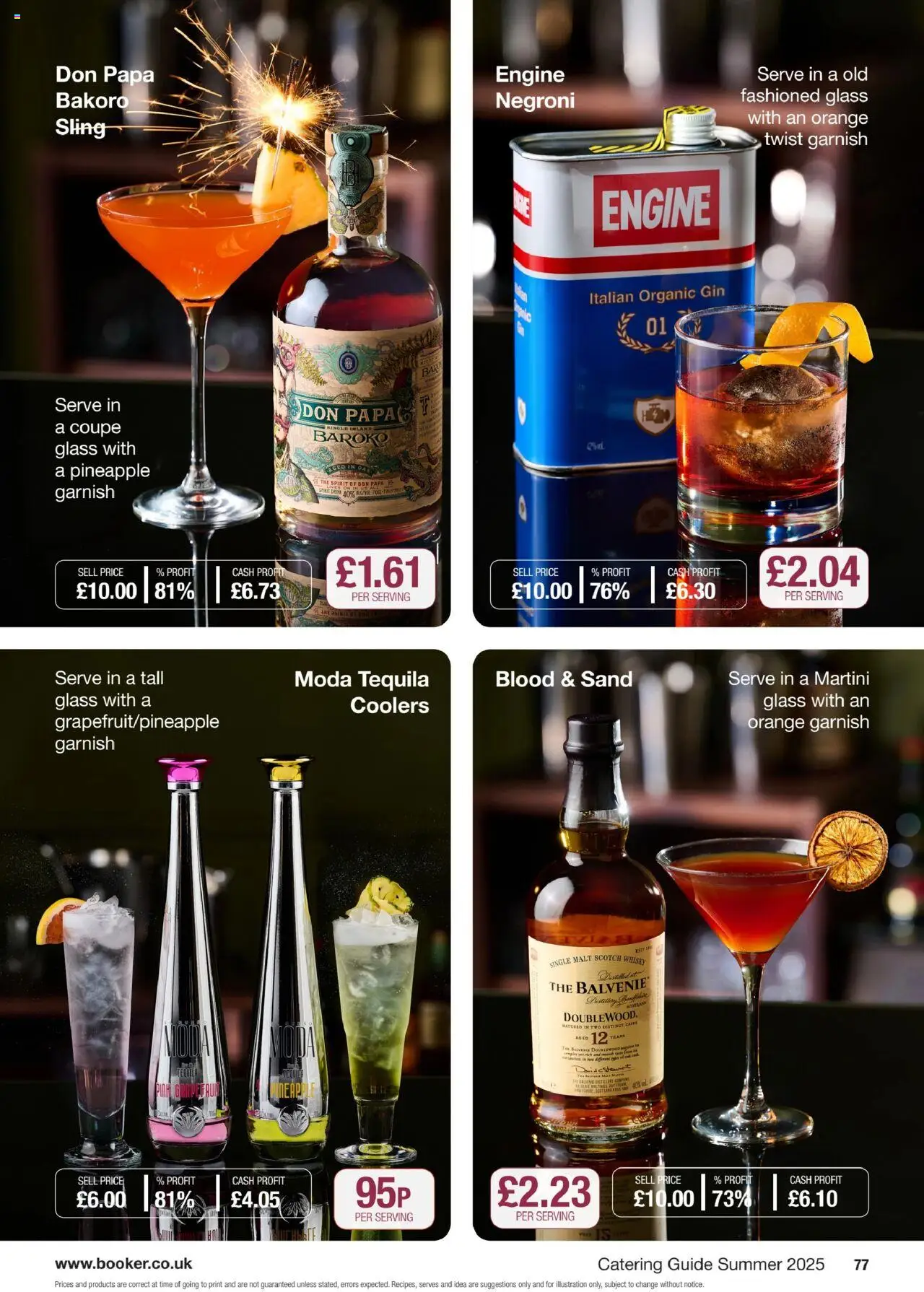  | Page: 77 | Products: Scotch whisky, Pineapple, Gin, Whisky