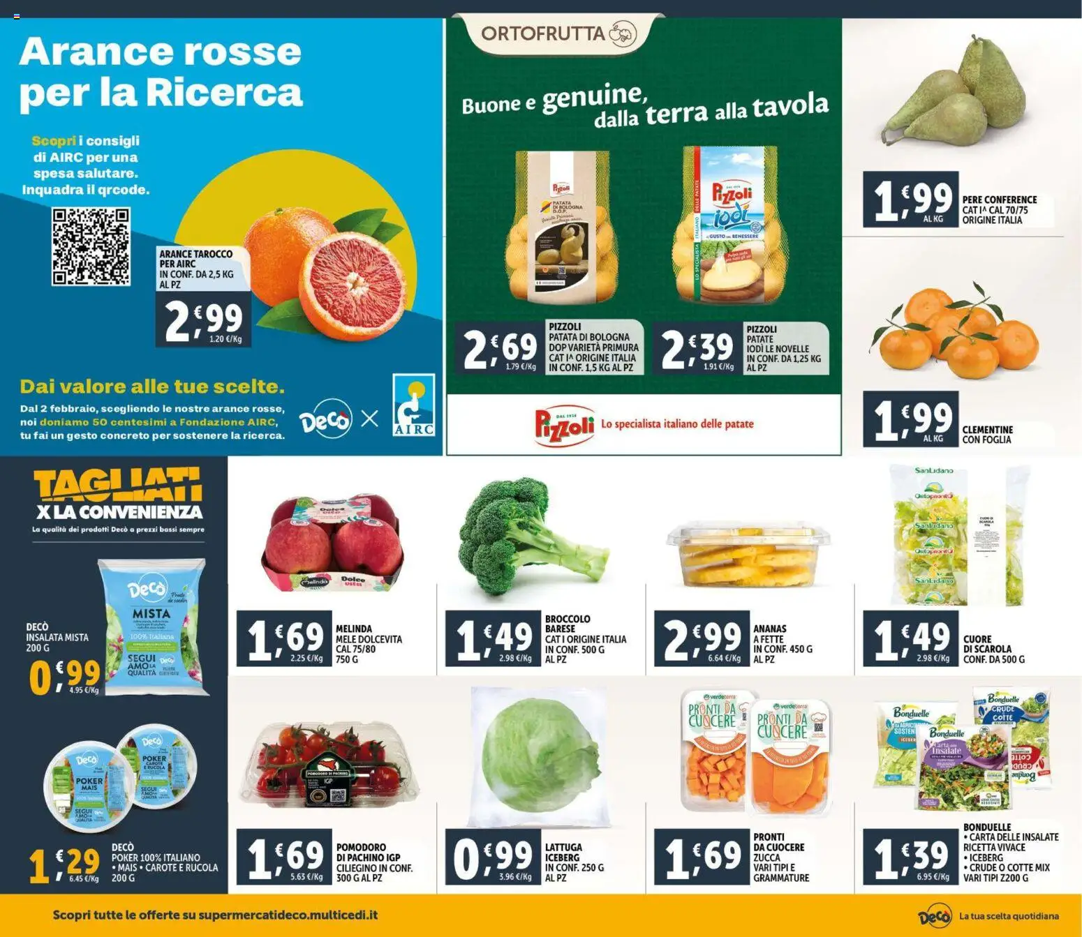 Volantino Decò del 30.01.2026 | Pagina: 8 | Prodotti: Arance, Rucola, Pomodoro, Zucca