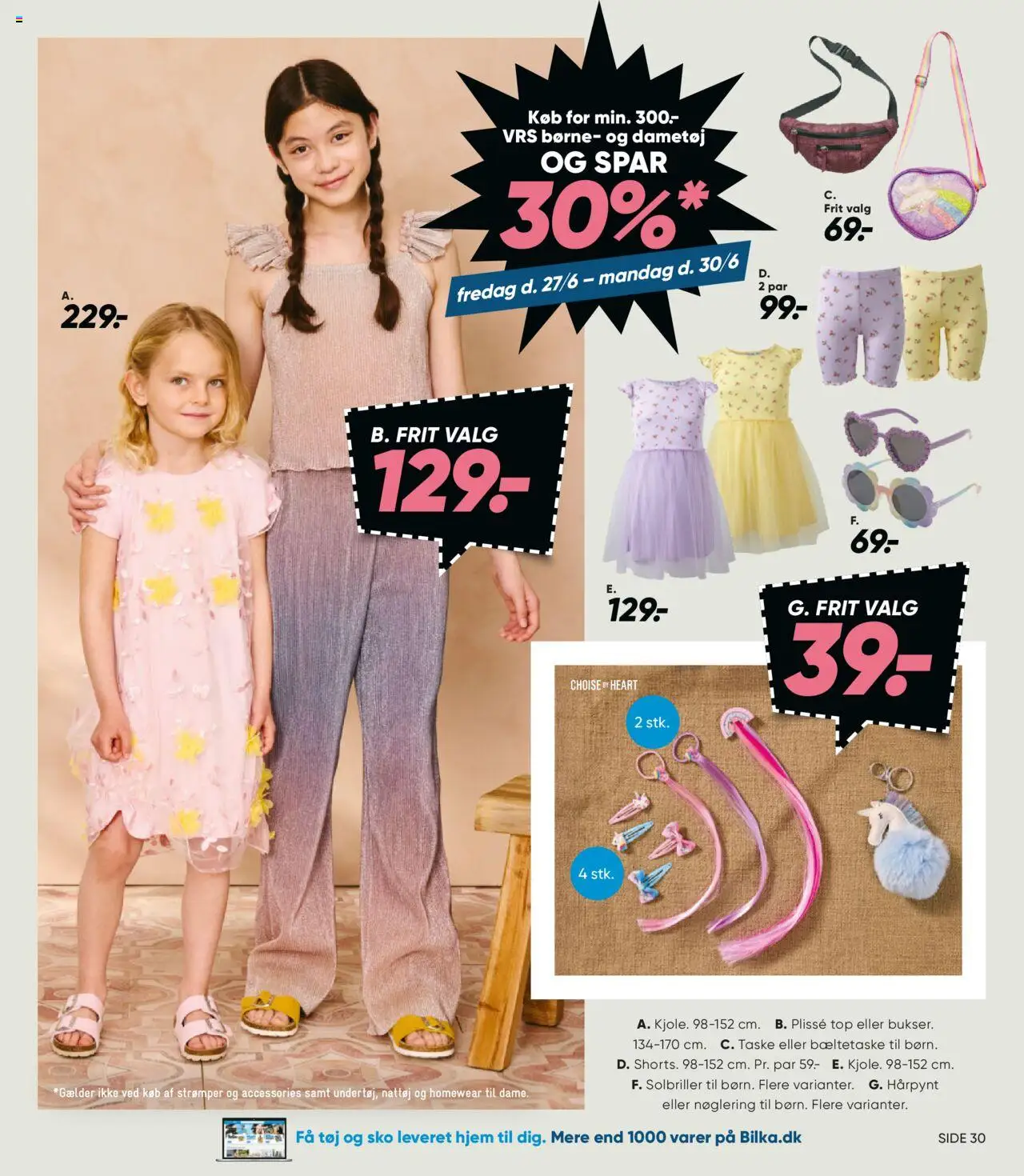 Bilka Tilbudsavis gyldig fra 27.06.2025 | Side: 41 | Produkter: Taske, Solbriller, Sko, Tøj