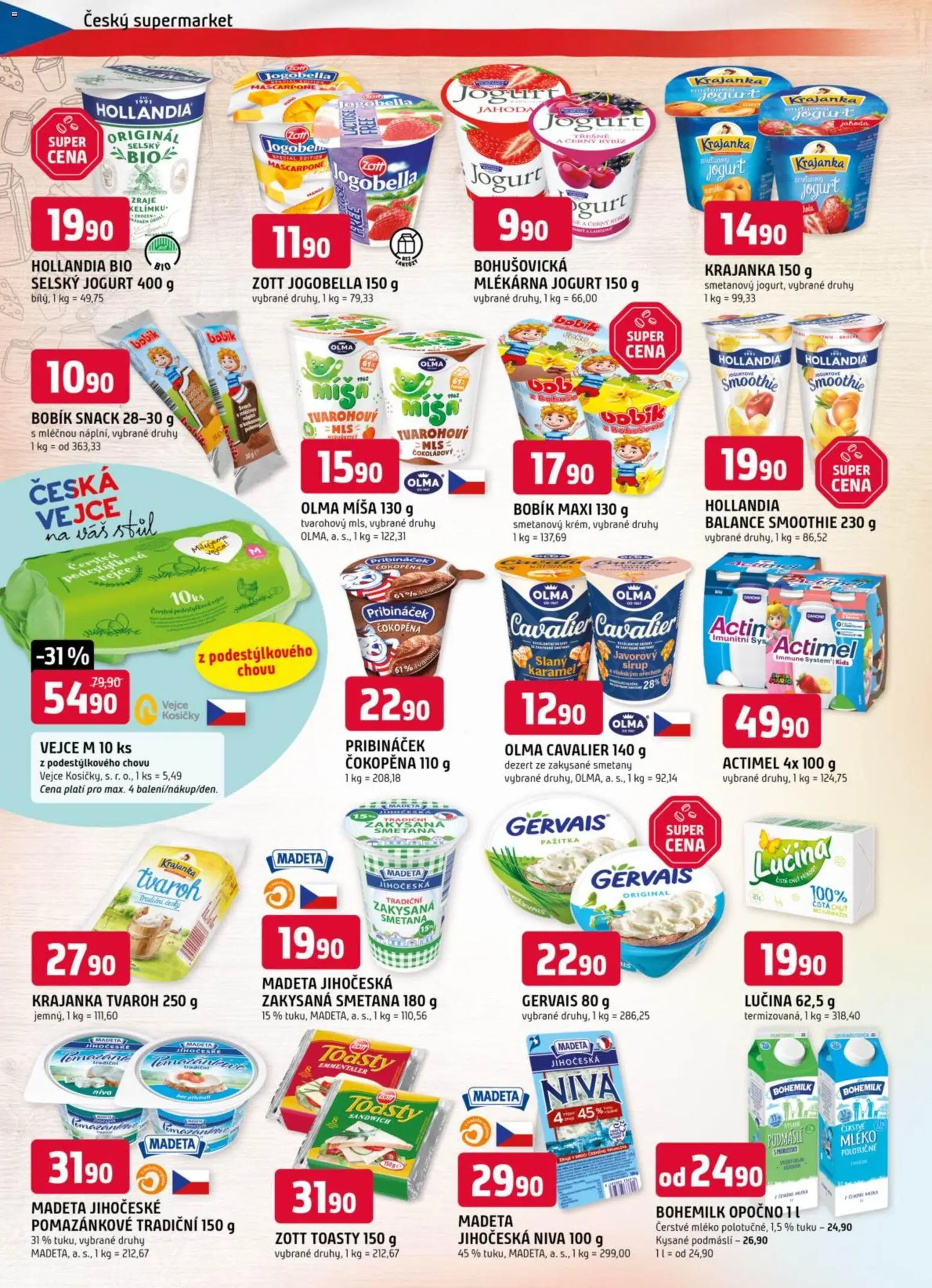 Trefa leták od 21.01.2026 | Strana: 4 | Produkty: Sirup, Jogurt Jogobella, Jogobella, Niva