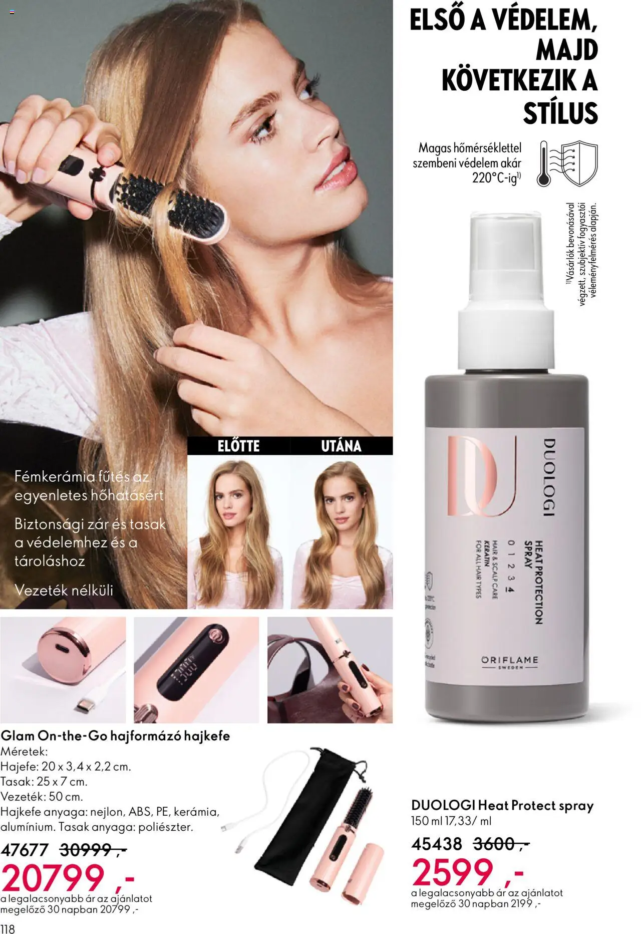 Oriflame akciós ujság - amely érvényes a következő dátumtól: 07.09.2025 | Oldal: 118 | Termékek: Hajformázó