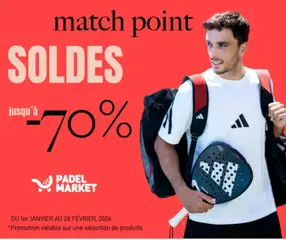 Offres - Prévisualisation de Padel Market valide à partir de 05.01.2026
