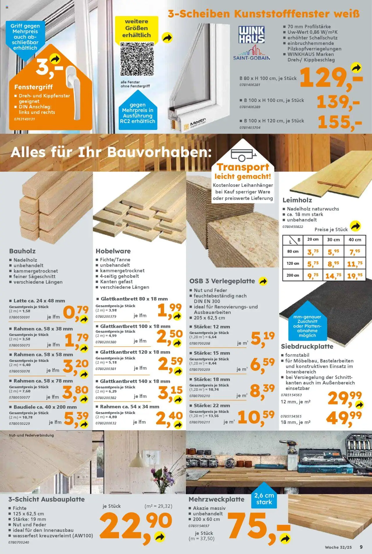 Globus Baumarkt prospekt Zweibrücken	 - gültig ab dem 03.08.2025 | Seite: 9