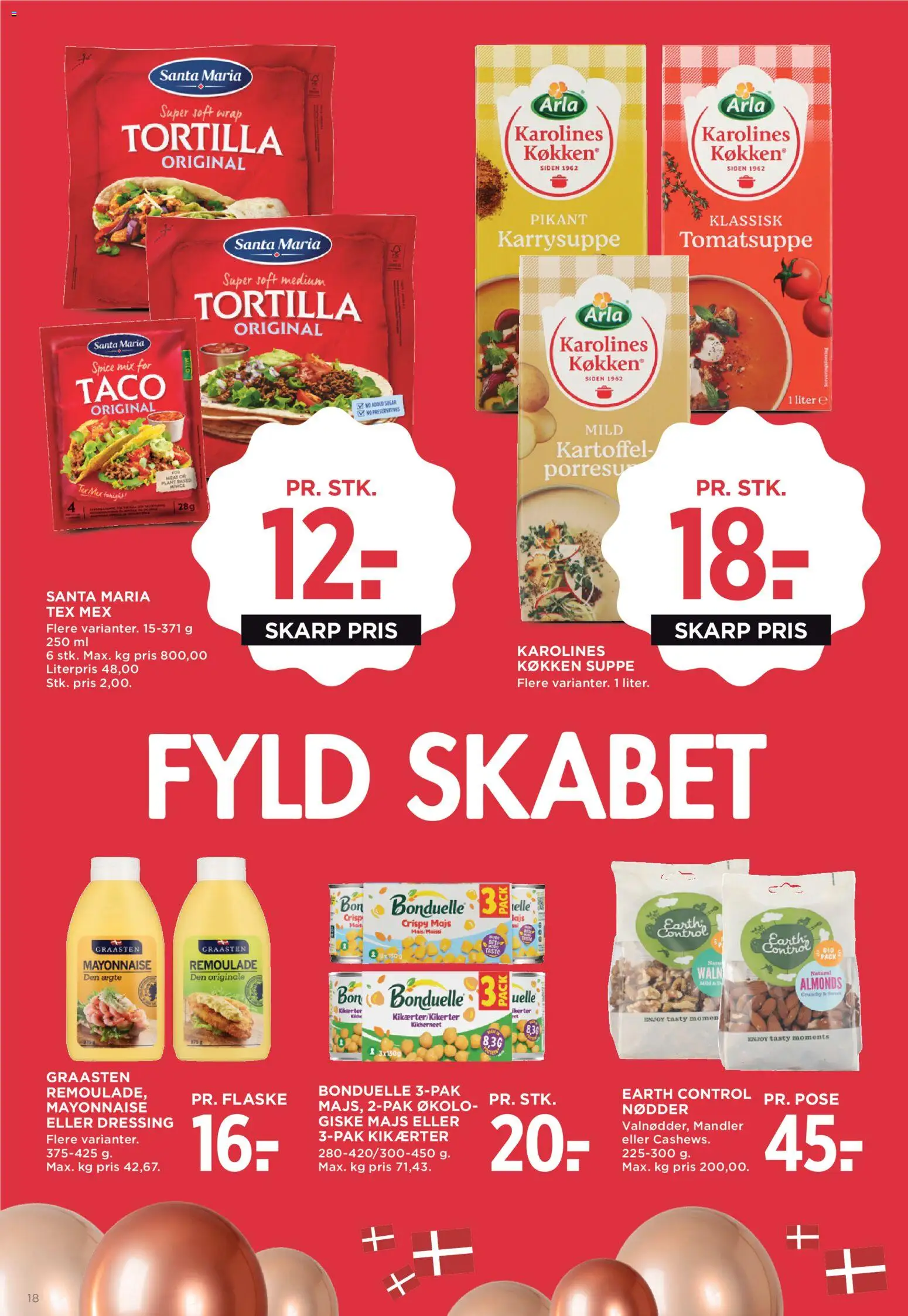 Meny tilbudsavis – gyldig fra 01.05.2026 | Side: 24 | Produkter: Nødder, Kikærter, Remoulade, Taco