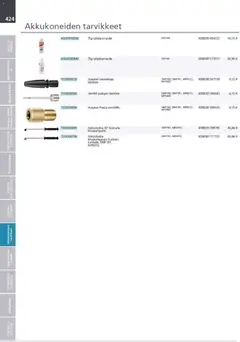 Makita-mainoslehti voimassa 24.03.2026 alkaen | Sivu: 424 | Tuotteet: Monitoimikone, Öljy, Käsineet