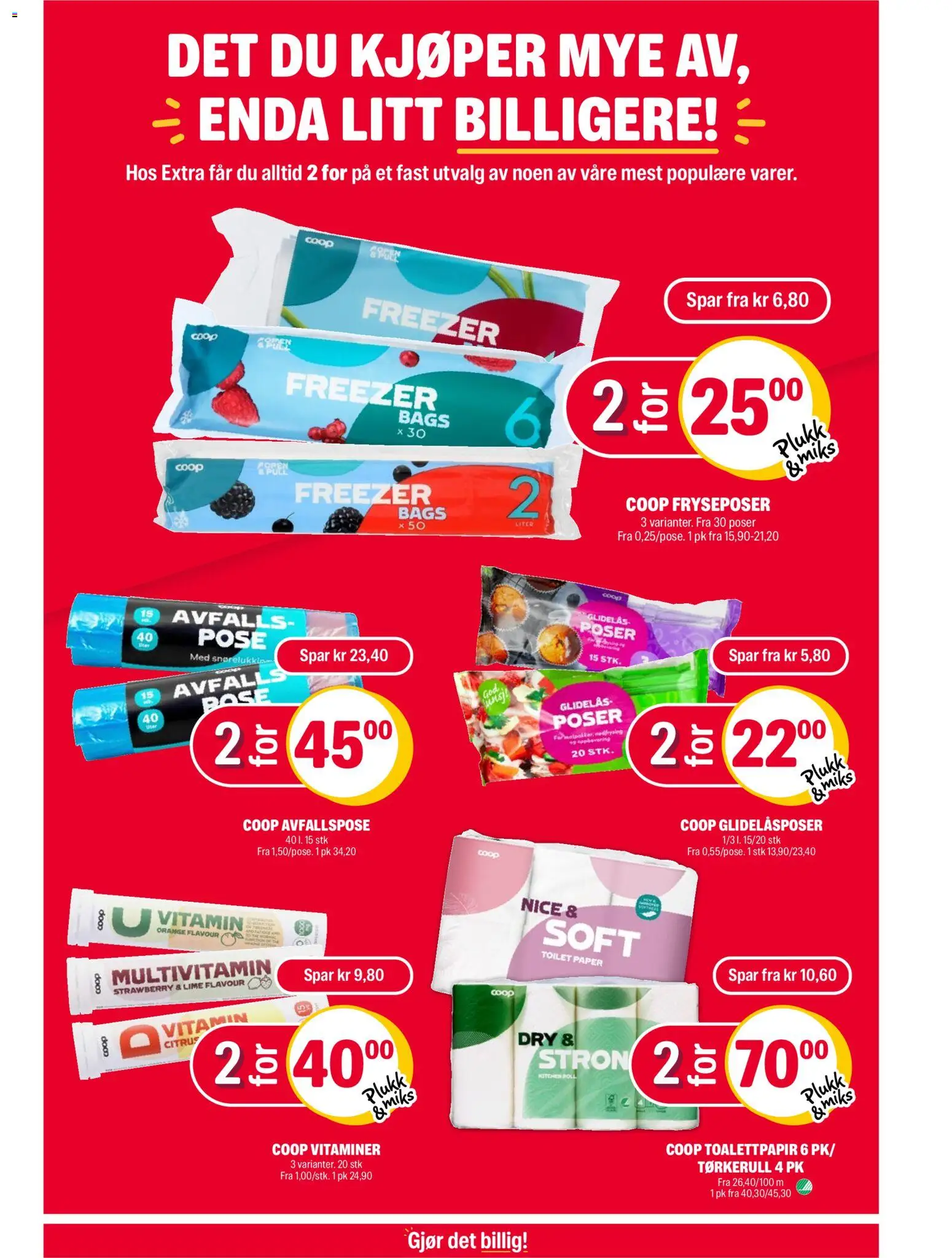 {H1} | Side: 17 | Produkter: Toalettpapir, Суміш дитяча, Tørkerull