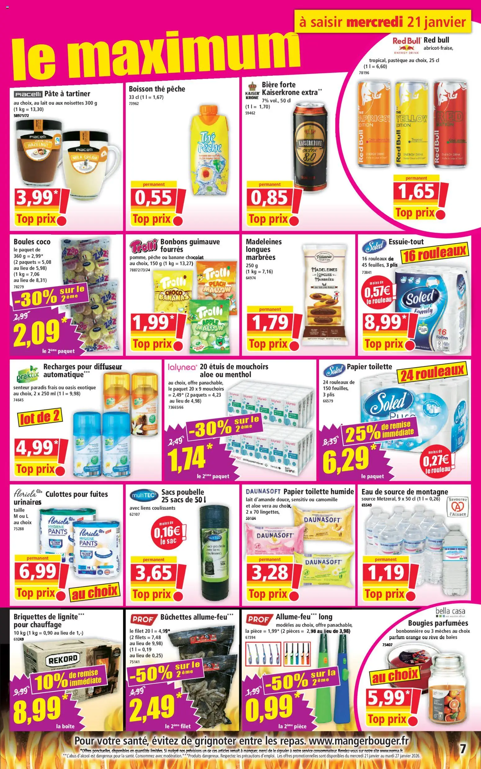 {H1} | Page: 7 | Produits: Poubelle, Sac, Pêche, Banane