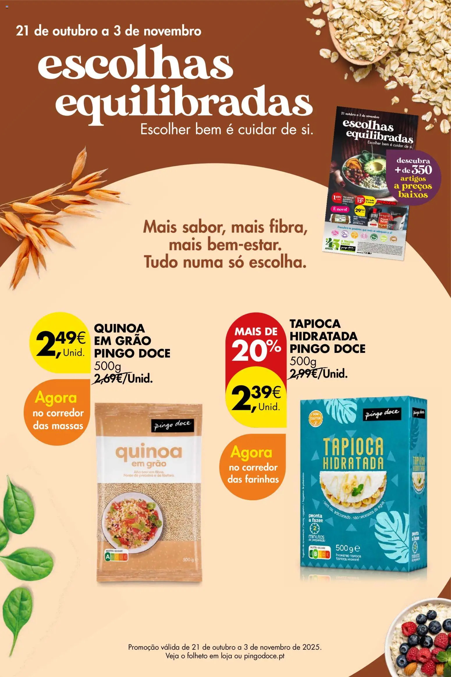 Pingo Doce Poupe este Fim de Semana │ válido de 24.10.2025 | Página: 12 | Produtos: Agua, Pó, Quinoa, Pão