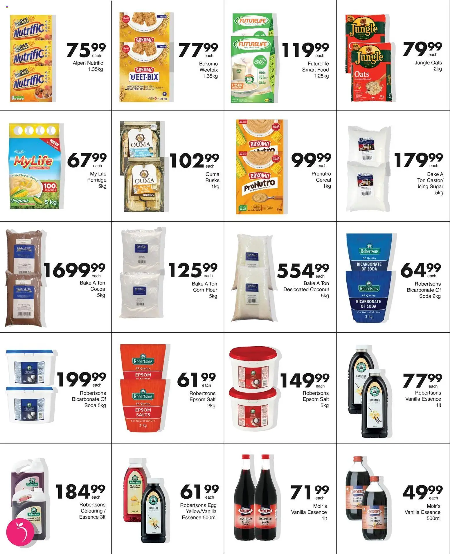 New Save catalogue – valid from 02.03.2026 | Page: 4 | Products: Flour, Rusks, Salt, Peach