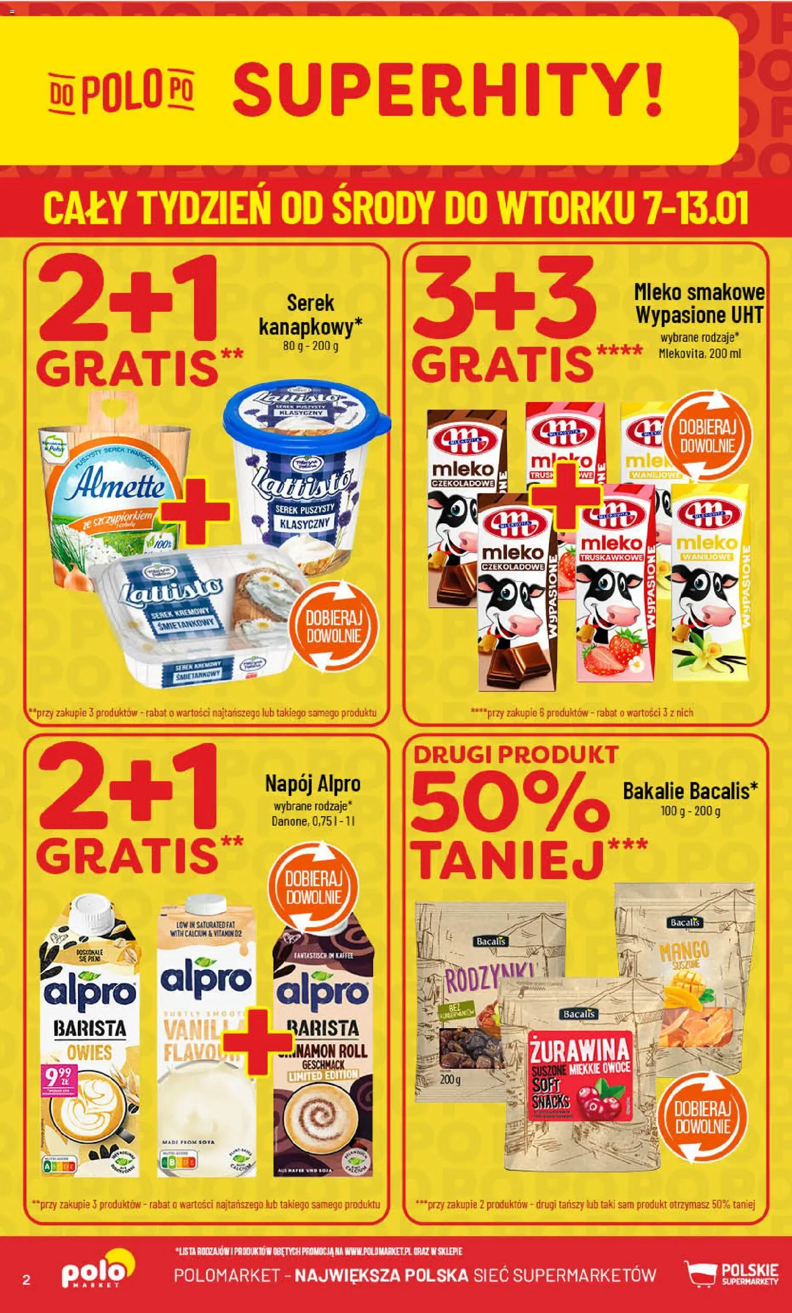 POLOmarket Gazetka od 07.01.2026 | Strona: 2 | Produkty: Mango, Alpro, Serek, Owoce
