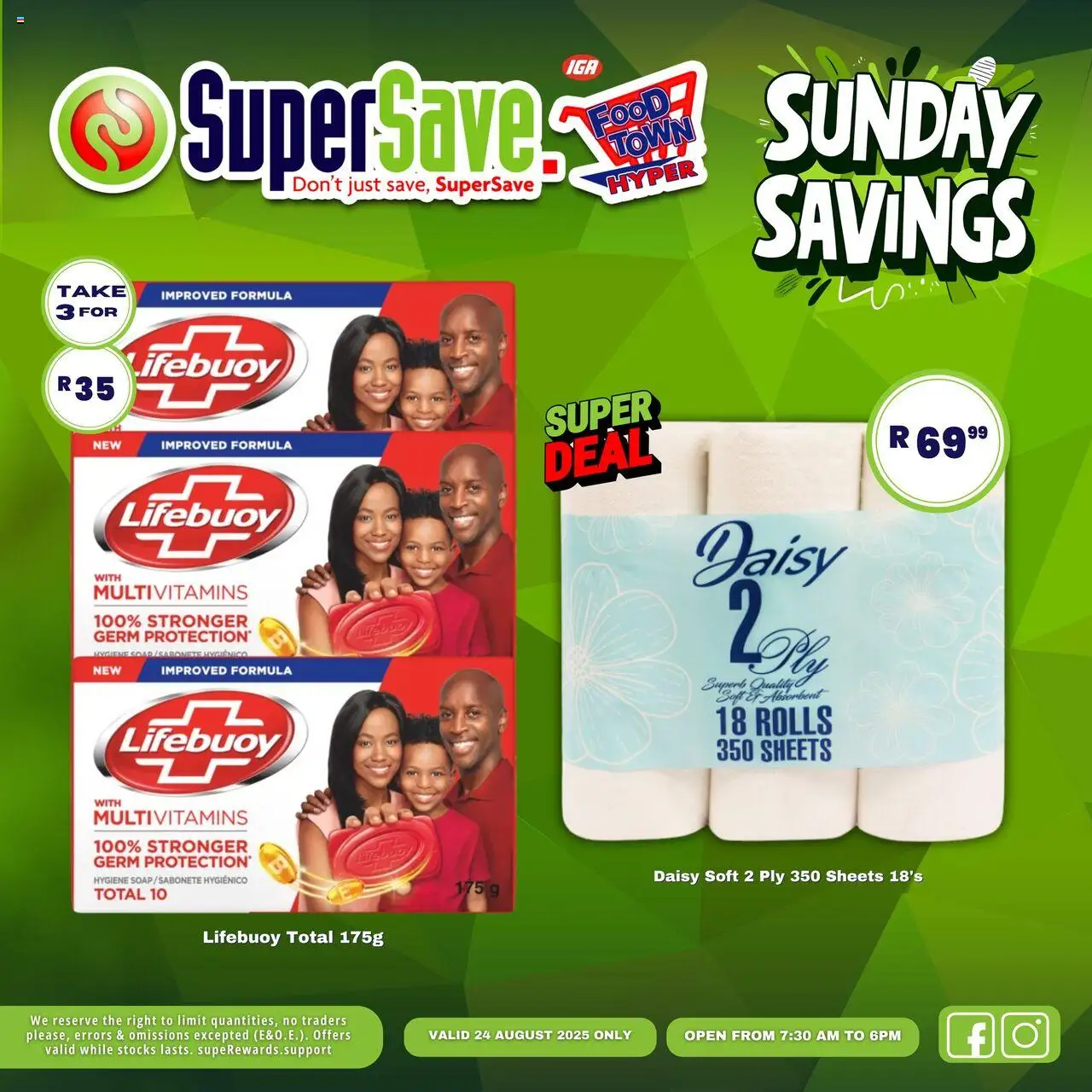 Super Save Sunday Deals │ valid from 24.08.2025 | Page: 3 | Products: Multivitamins, Soap