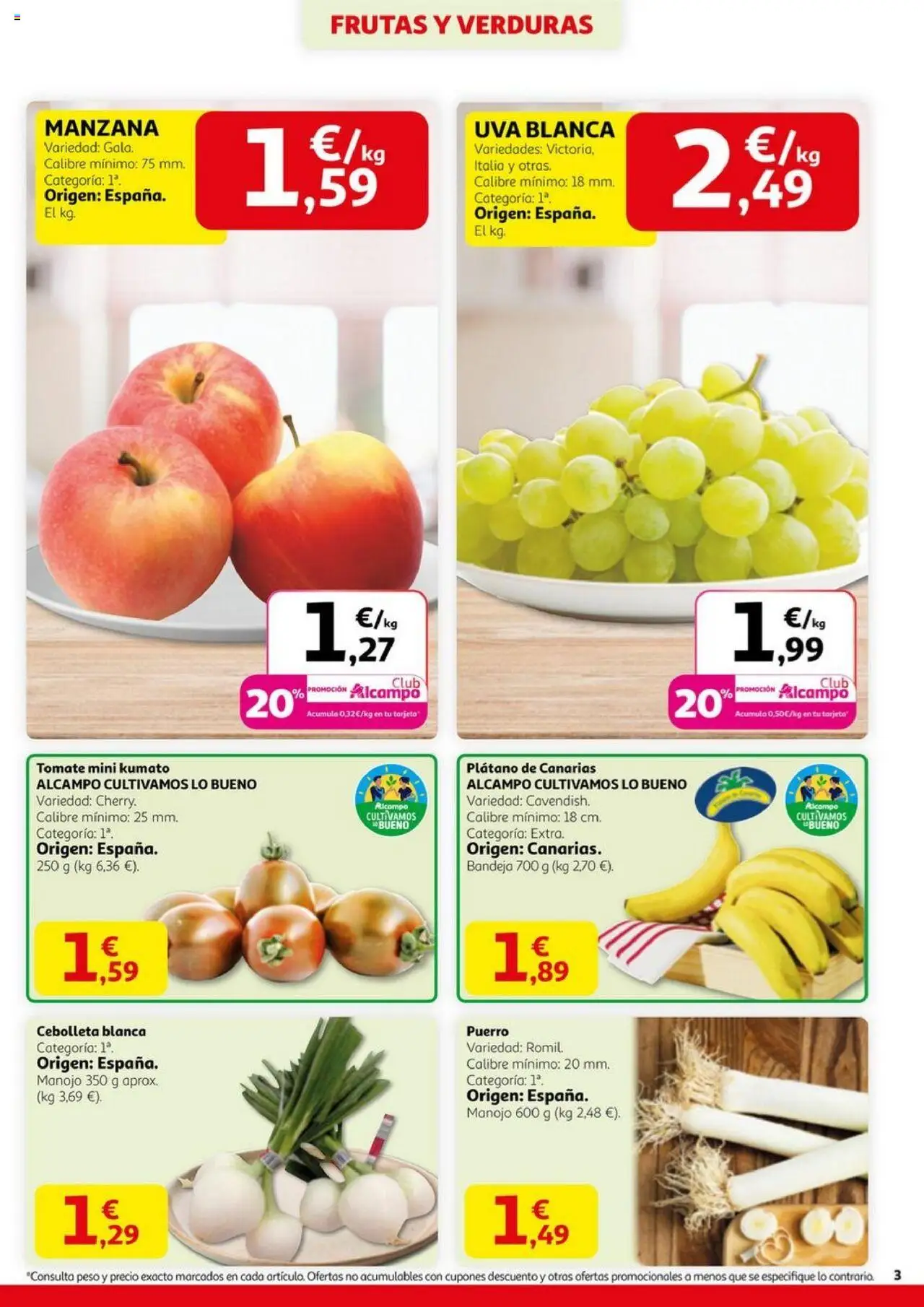 Alcampo - SST catalan │ válido desde el 11.09.2025 | Página: 3 | Productos: Manzana, Peso, Bandeja