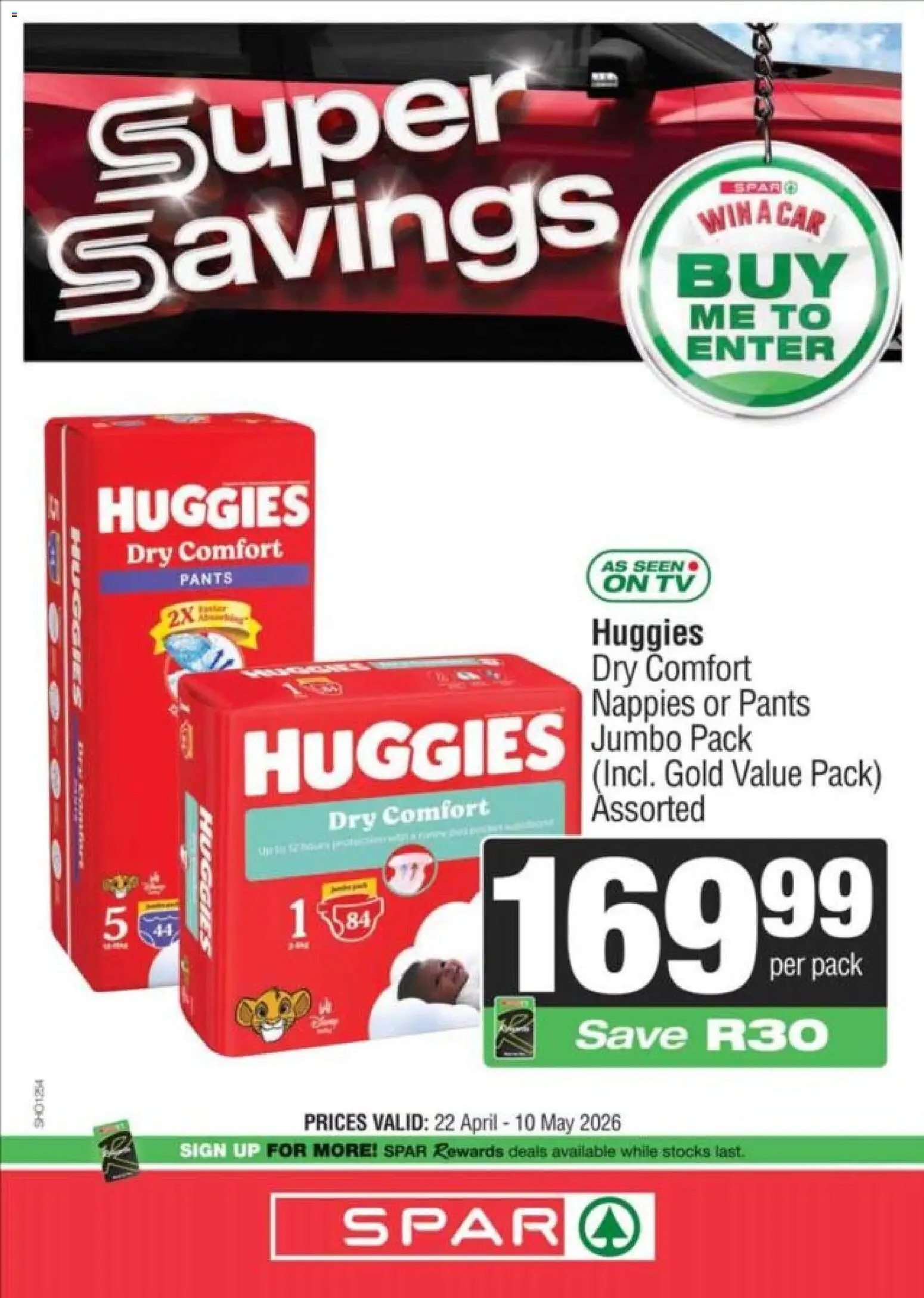 New Superspar catalogue – valid from 22.04.2026 | Page: 16 | Products: Pants, TV, Nappies
