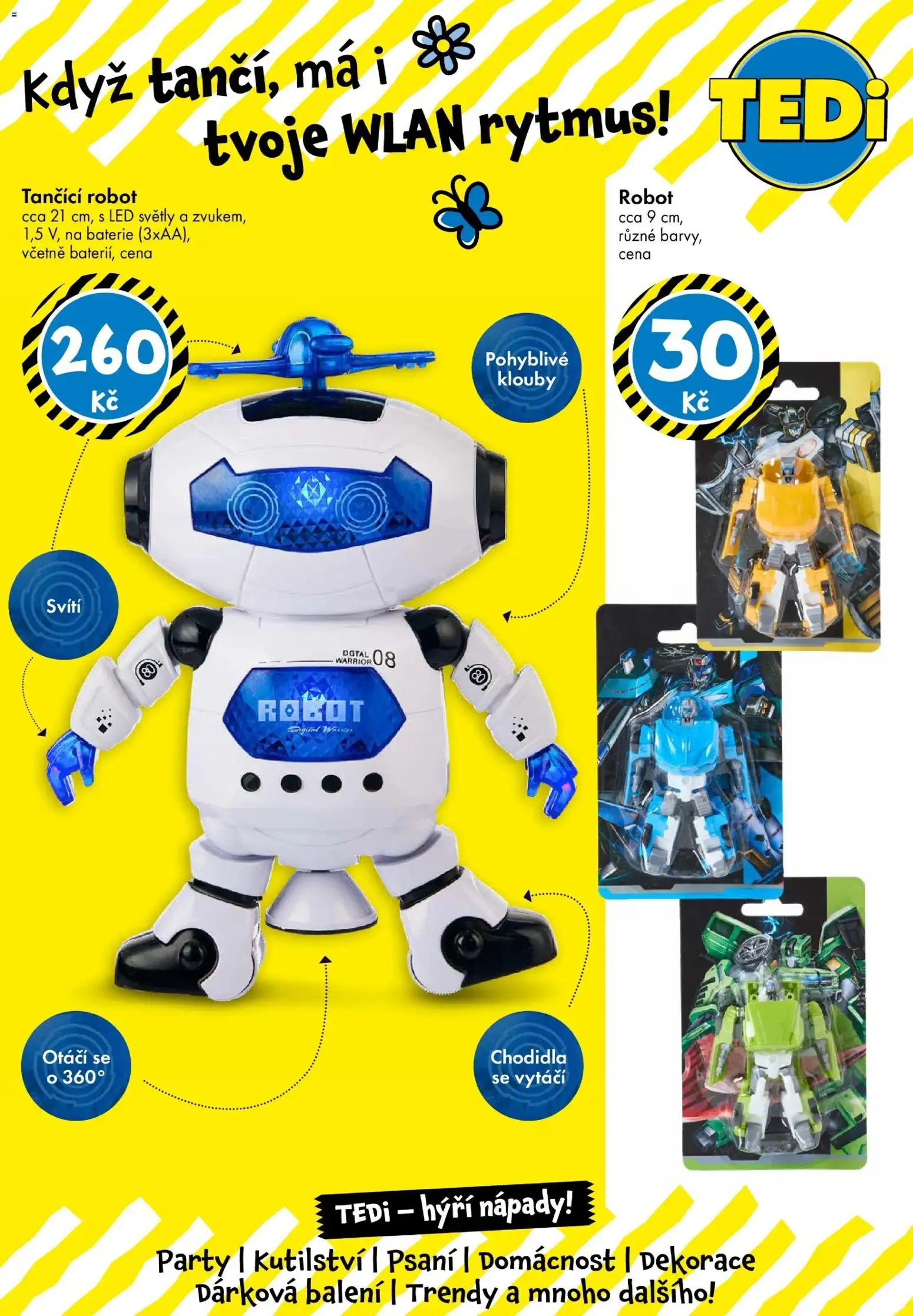 TEDi leták od 06.03.2026 | Strana: 14 | Produkty: Robot, Baterie, LED, Dekorace