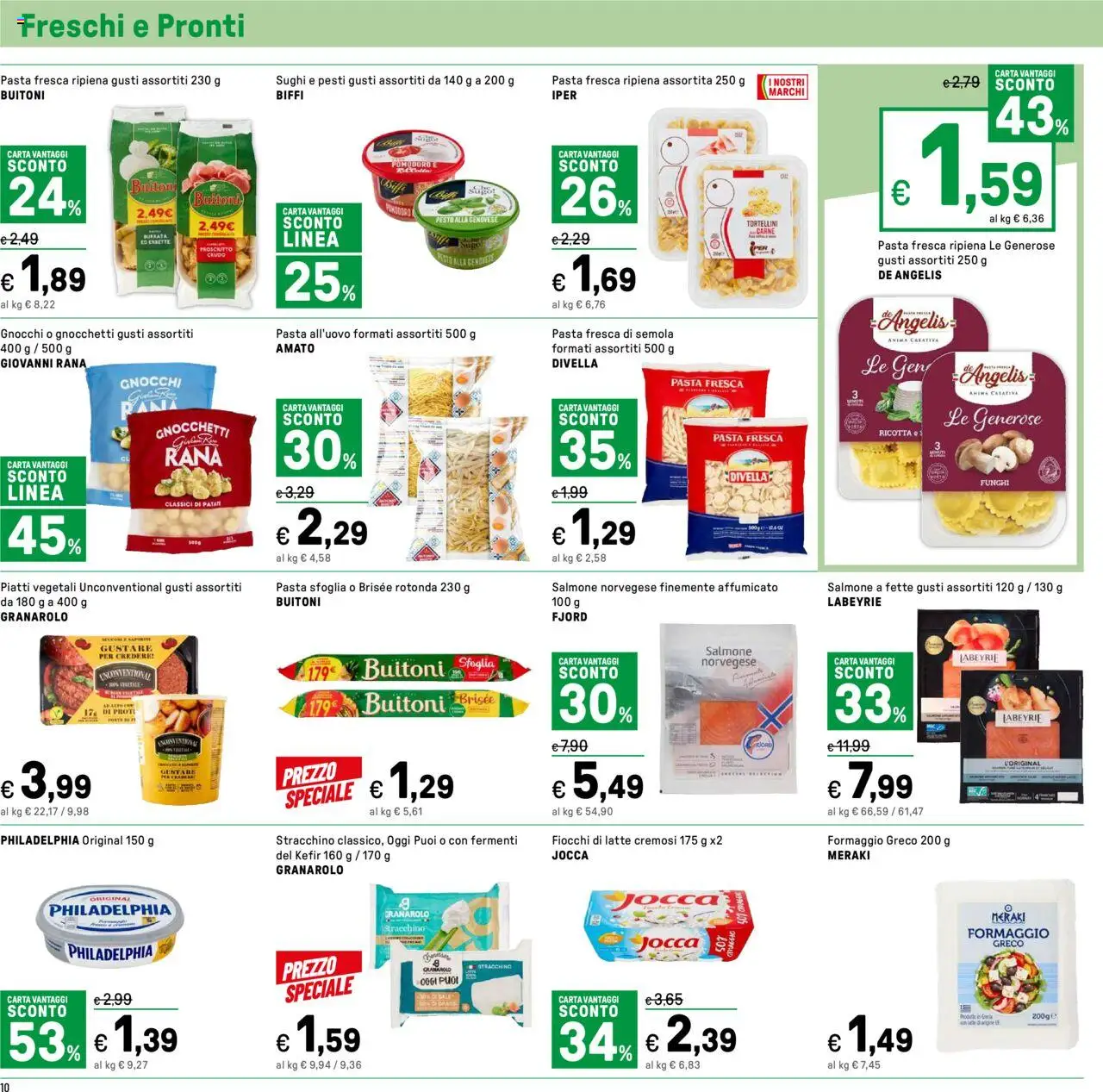 Volantino Iper del 12.09.2025 | Pagina: 12 | Prodotti: Salmone, Fiocchi di latte, Patate, Latte