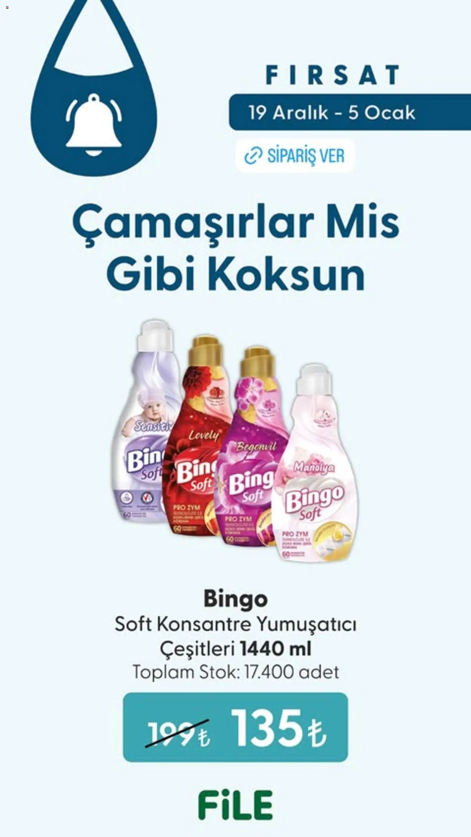 File Market Katalog - 19.12.2025 tarihinden itibaren geçerlidir | Sayfa: 2 | Ürünler: Yumuşatıcı, Ocak