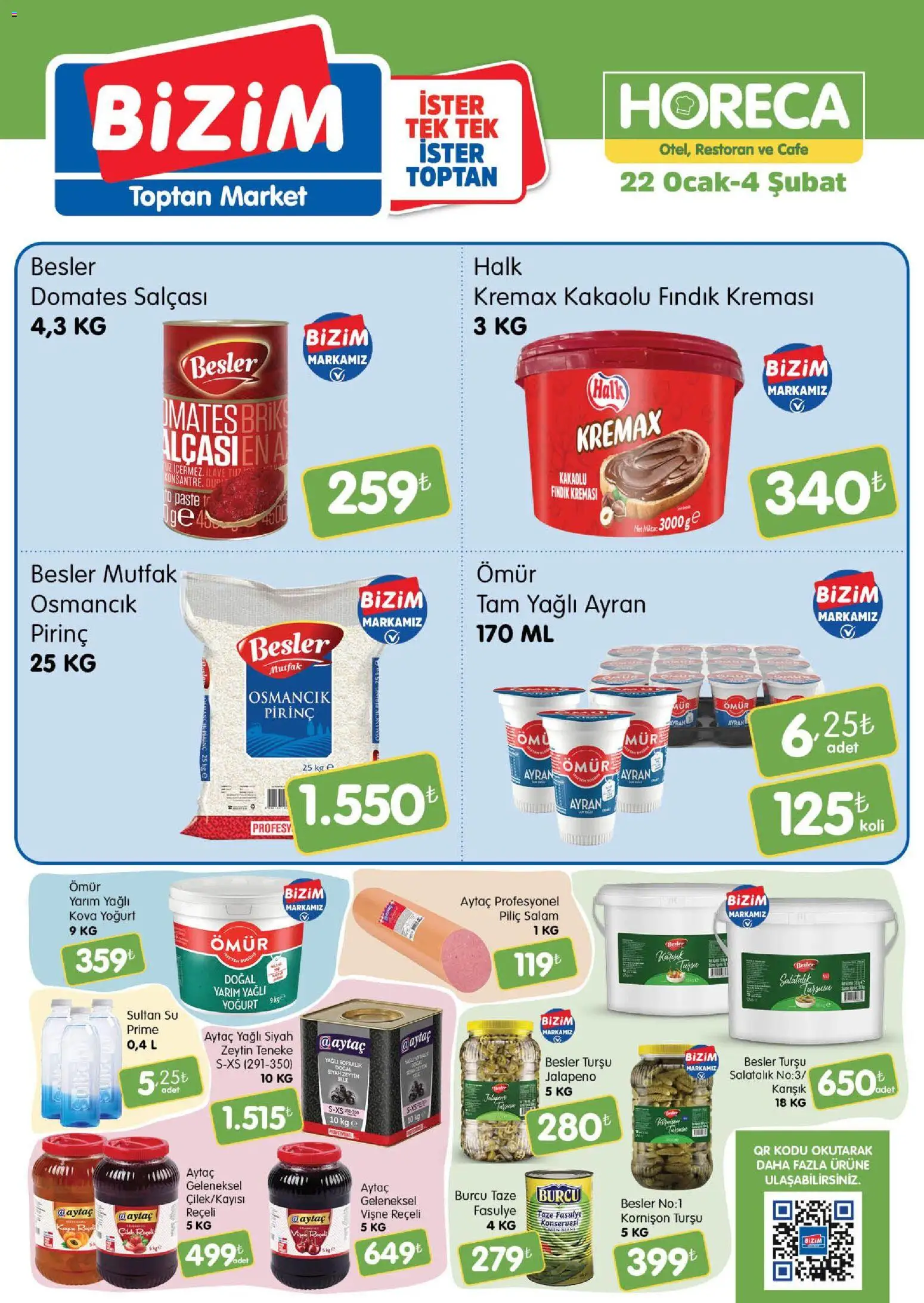 Bizim Toptan - Horeca kataloğu - 22.01.2026 tarihinden itibaren geçerlidir | Sayfa: 1