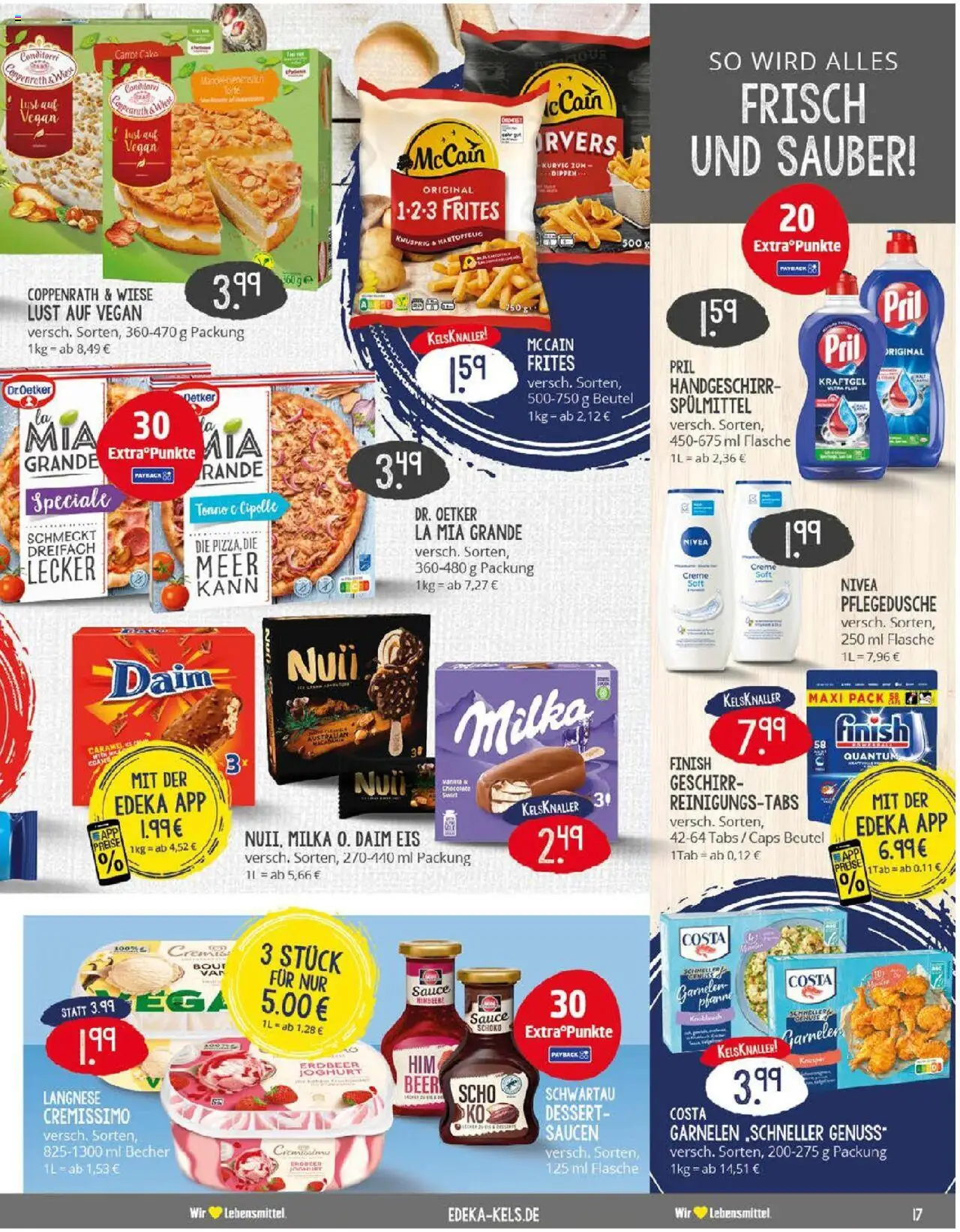 Edeka prospekt Ratingen-Hösel	 - gültig ab dem 29.06.2025 | Seite: 17 | Produkte: Cremissimo, Joghurt, Finish, Pril