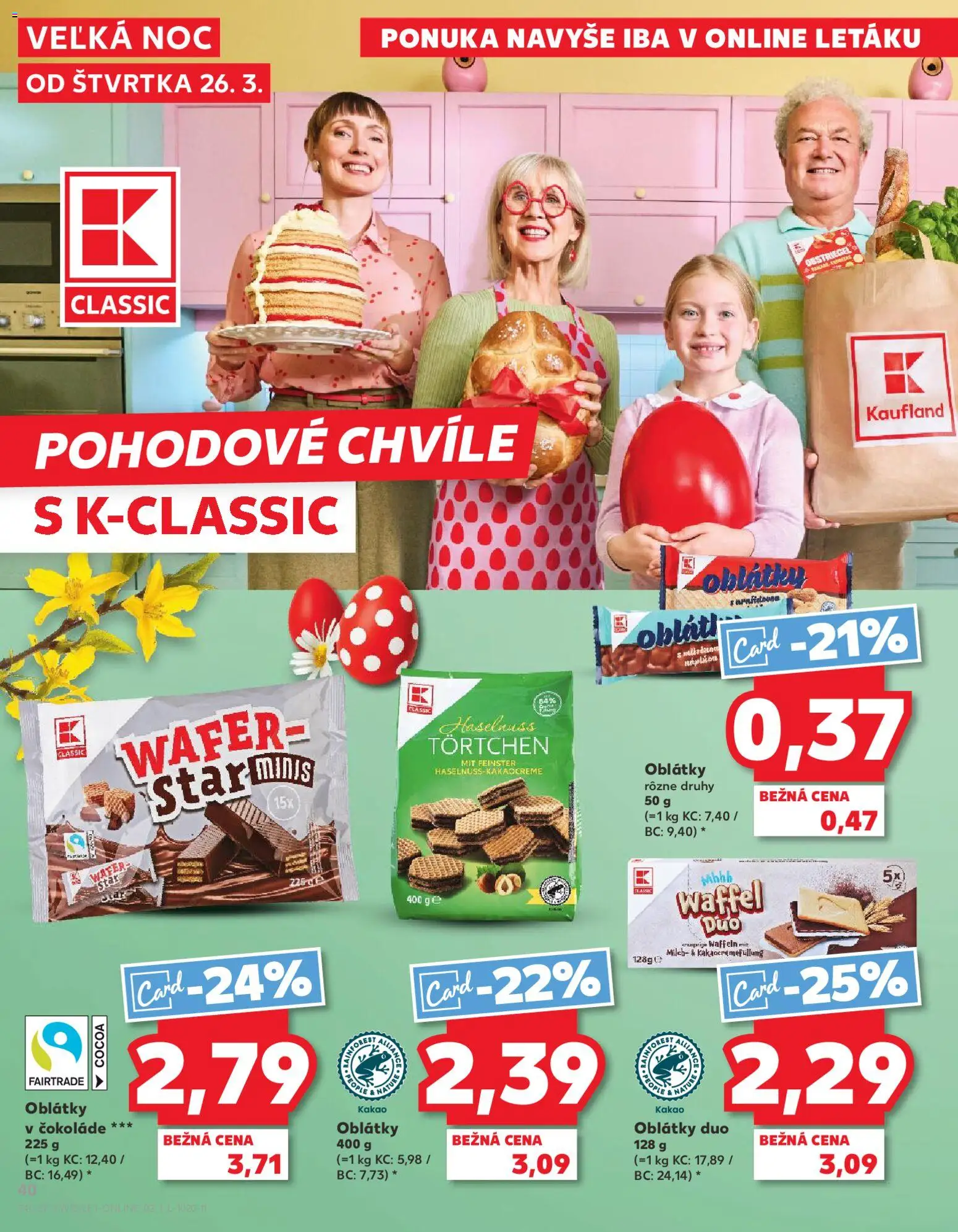 Leták KAUFLAND od štvrtka ( 26.03.2026 online ) --> prelistovať teraz | Slovenská republika