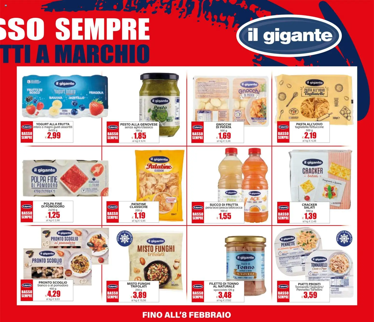 Volantino Il Gigante del 15.01.2026 | Pagina: 3 | Prodotti: Frutta, Pomodoro, Gnocchi, Succo di frutta