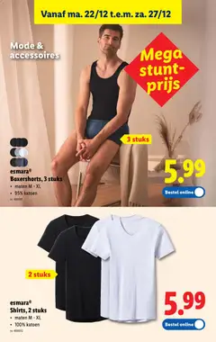 Lidl Folder week 52 - Voorbeeld van een folder van Lidl, geldig van 22.12.2025 | Pagina: 44 | Producten: Shirt