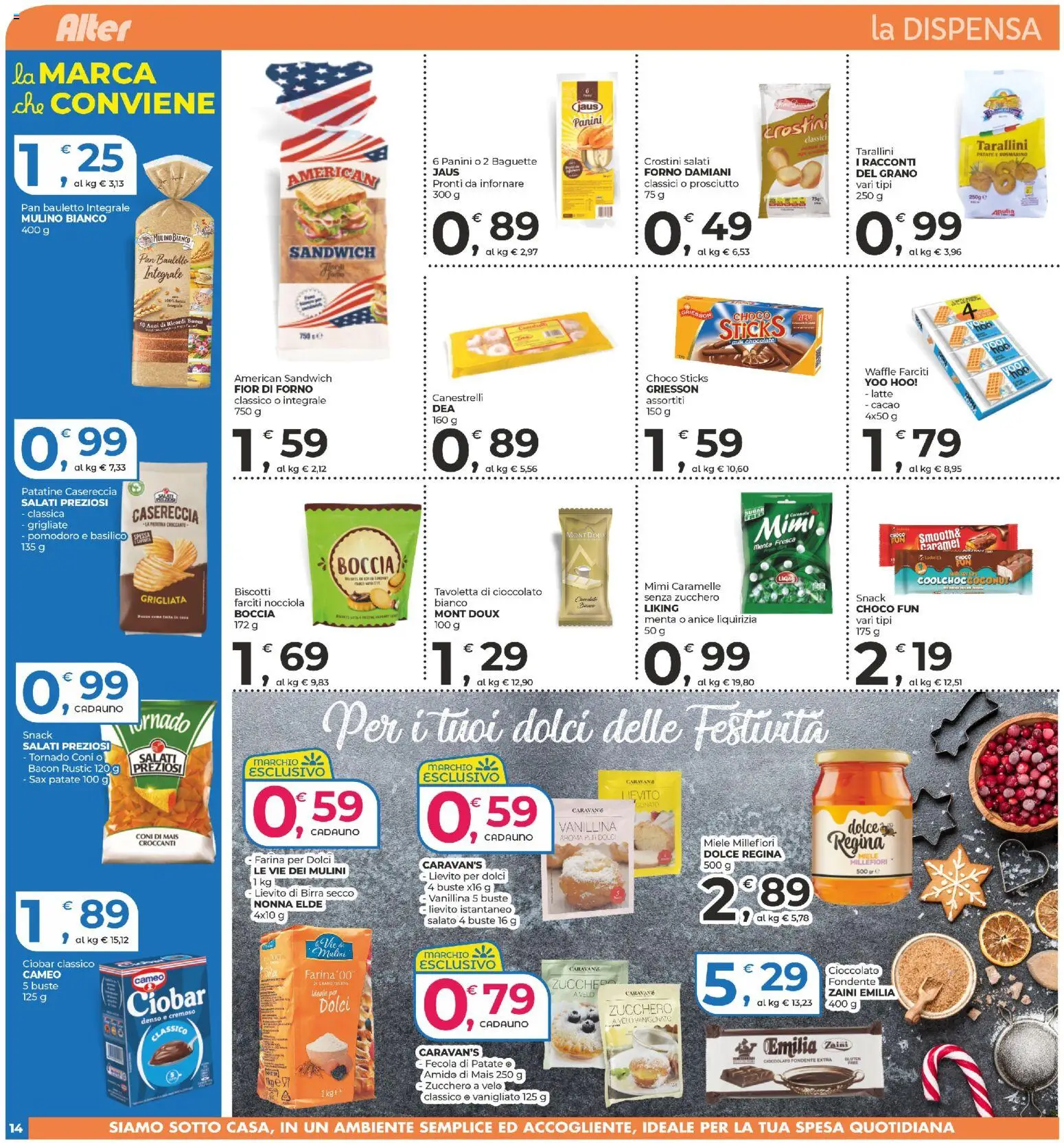 Volantino Alter Discount del 05.12.2025 | Pagina: 14 | Prodotti: Birra, Caramelle, Basilico, Menta