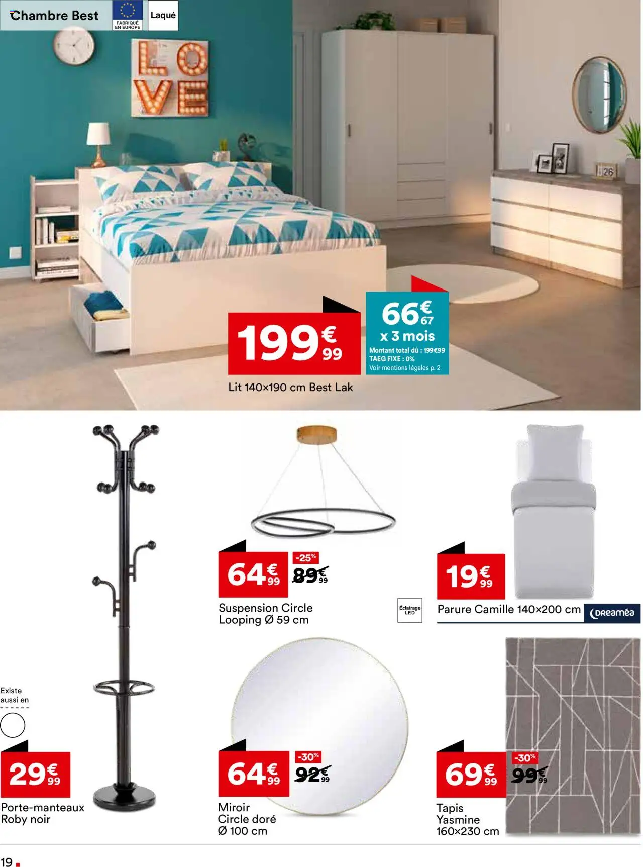  | Page: 19 | Produits: Suspension, Lit, Laque, Tapis