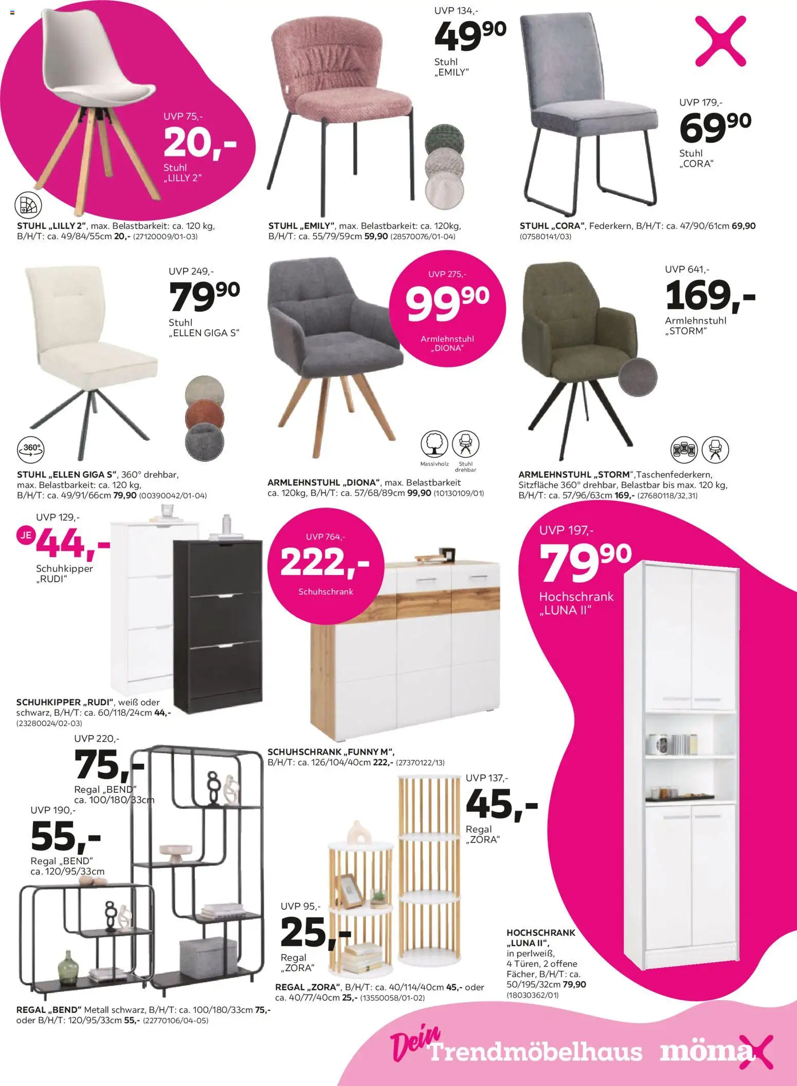 Mömax Prospekt 	 – gültig ab 02.03.2026 | Seite: 11 | Produkte: Regal, Stuhl, Schuhkipper, Hochschrank