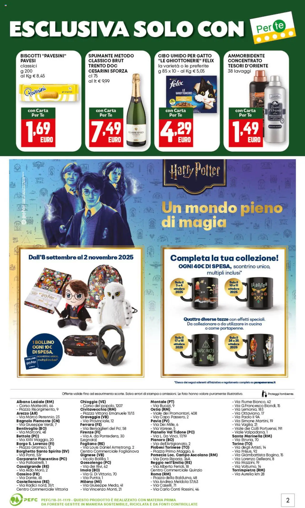 Volantino PAM del 11.09.2025 | Pagina: 12 | Prodotti: Ammorbidente, Tè, Biscotti, PC