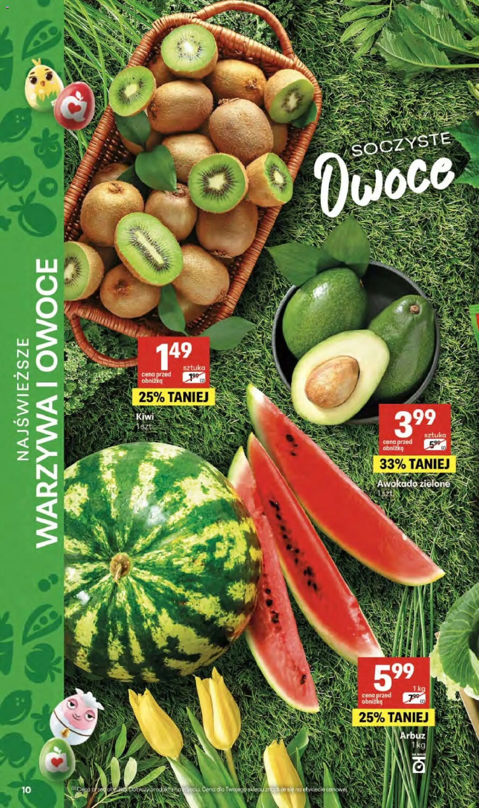 Delikatesy Centrum gazetka - Sklepy Własne od 02.04.2026 | Strona: 10 | Produkty: Kiwi, Awokado, Warzywa, Owoce