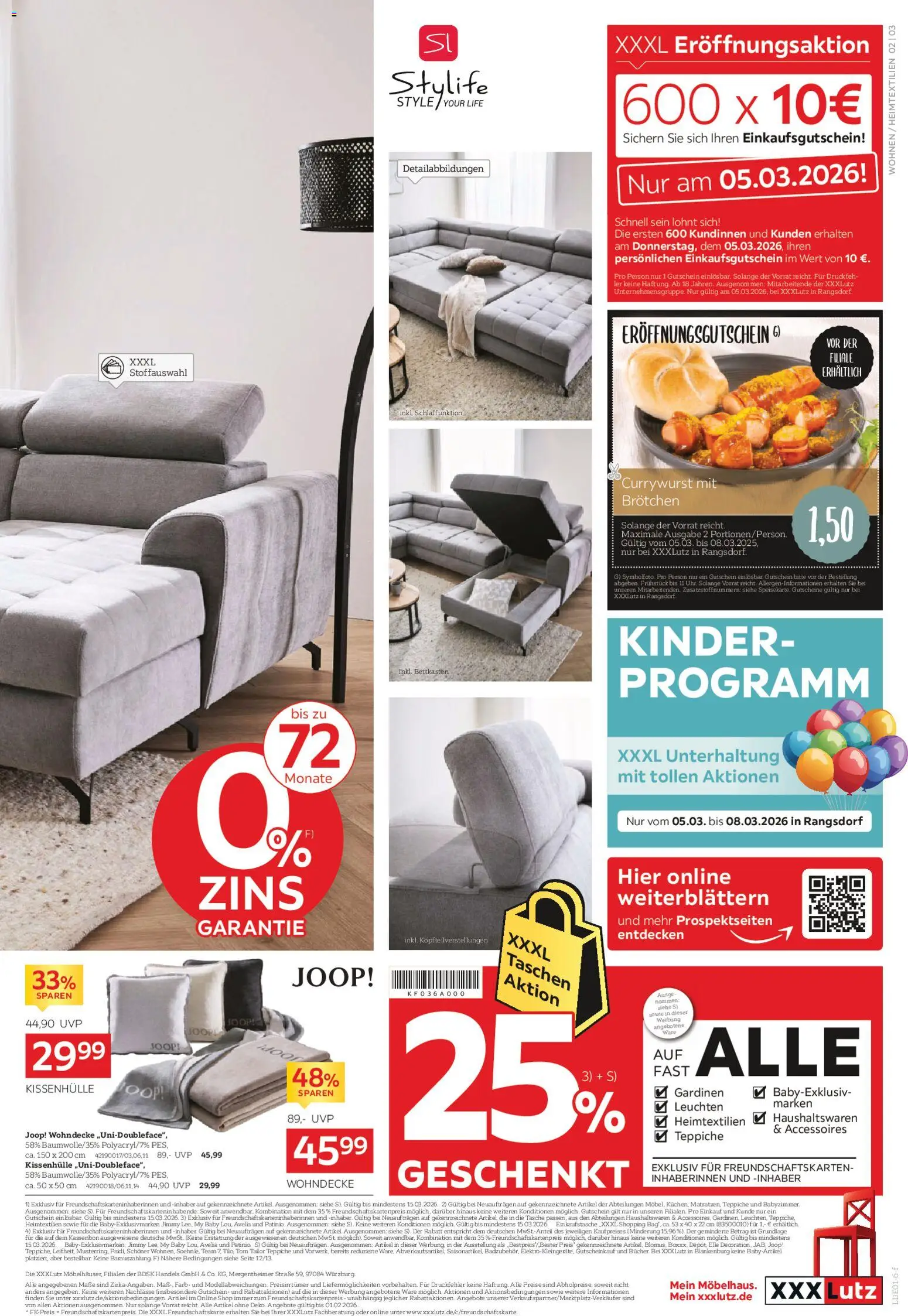 XXXL Lutz Neueröffnungsangebote in Rangsdorf – gültig ab 01.03.2026 | Seite: 3 | Produkte: Tasche