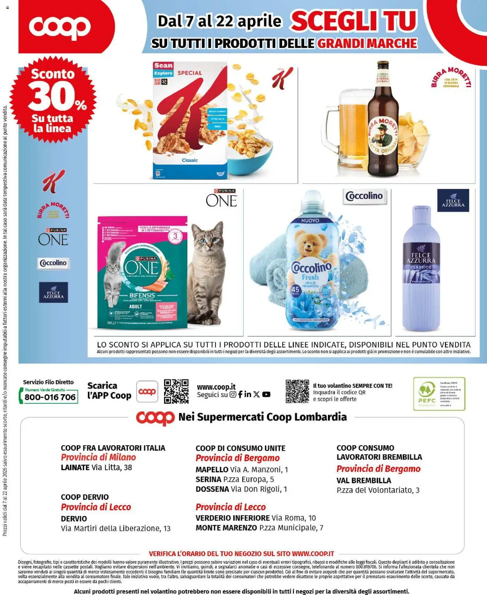 Volantino COOP del 07.04.2026 | Pagina: 4 | Prodotti: Ammorbidente, Tè, Data