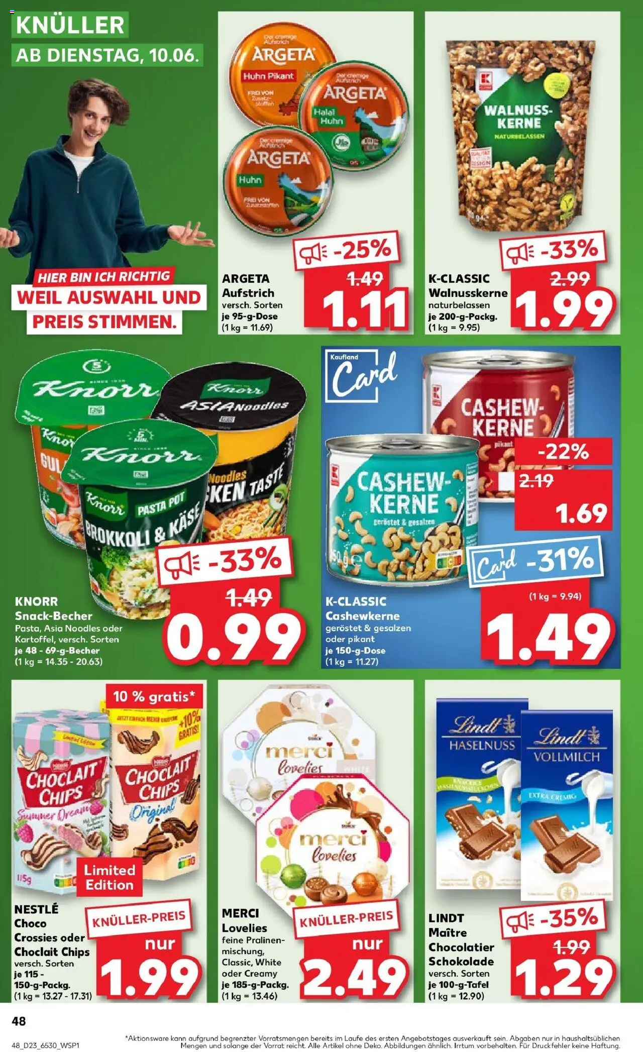 Kaufland prospekt Pasewalk	 - gültig ab dem 09.06.2025 | Seite: 1 | Produkte: Merci, Käse, Brokkoli, Pasta