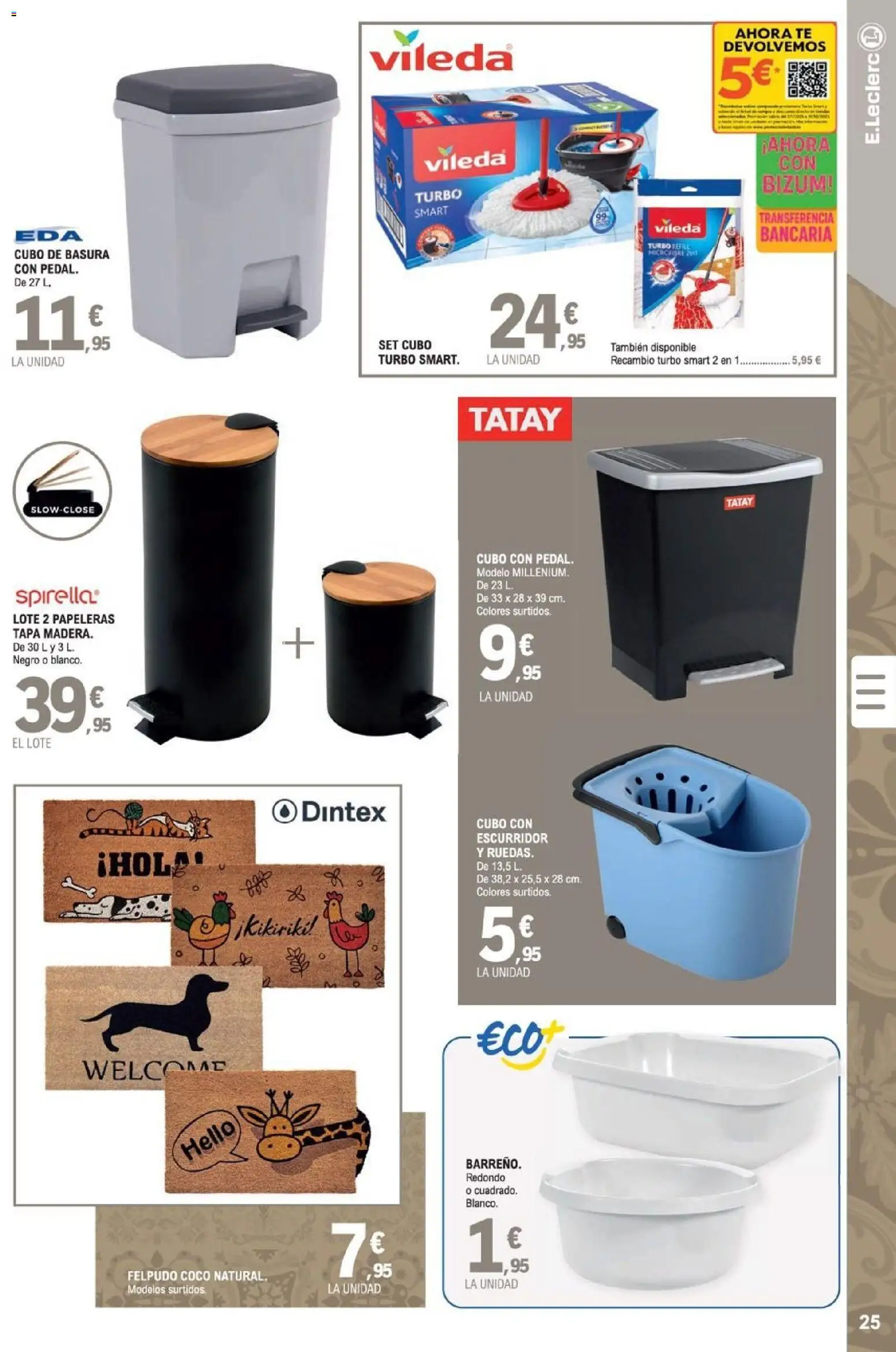 E.Leclerc folleto │ válido desde el 07.01.2026 | Página: 25 | Productos: Τυρόπιτα, Té, Διακόπτης κυκλώματος, Felpudo