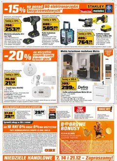Pogląd oferty "OBI Gazetka" - ważna od 03.12.2025 | Strona: 16 | Produkty: Radio, Walizka, Baterie, Umywalka