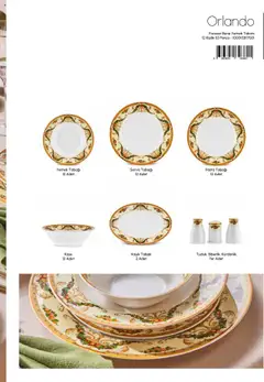 04.09.2025 tarihinden itibaren geçerli olan Karaca kataloğu önizlemesi | Sayfa: 69 | Ürünler: Kaşe, Yemek takımı