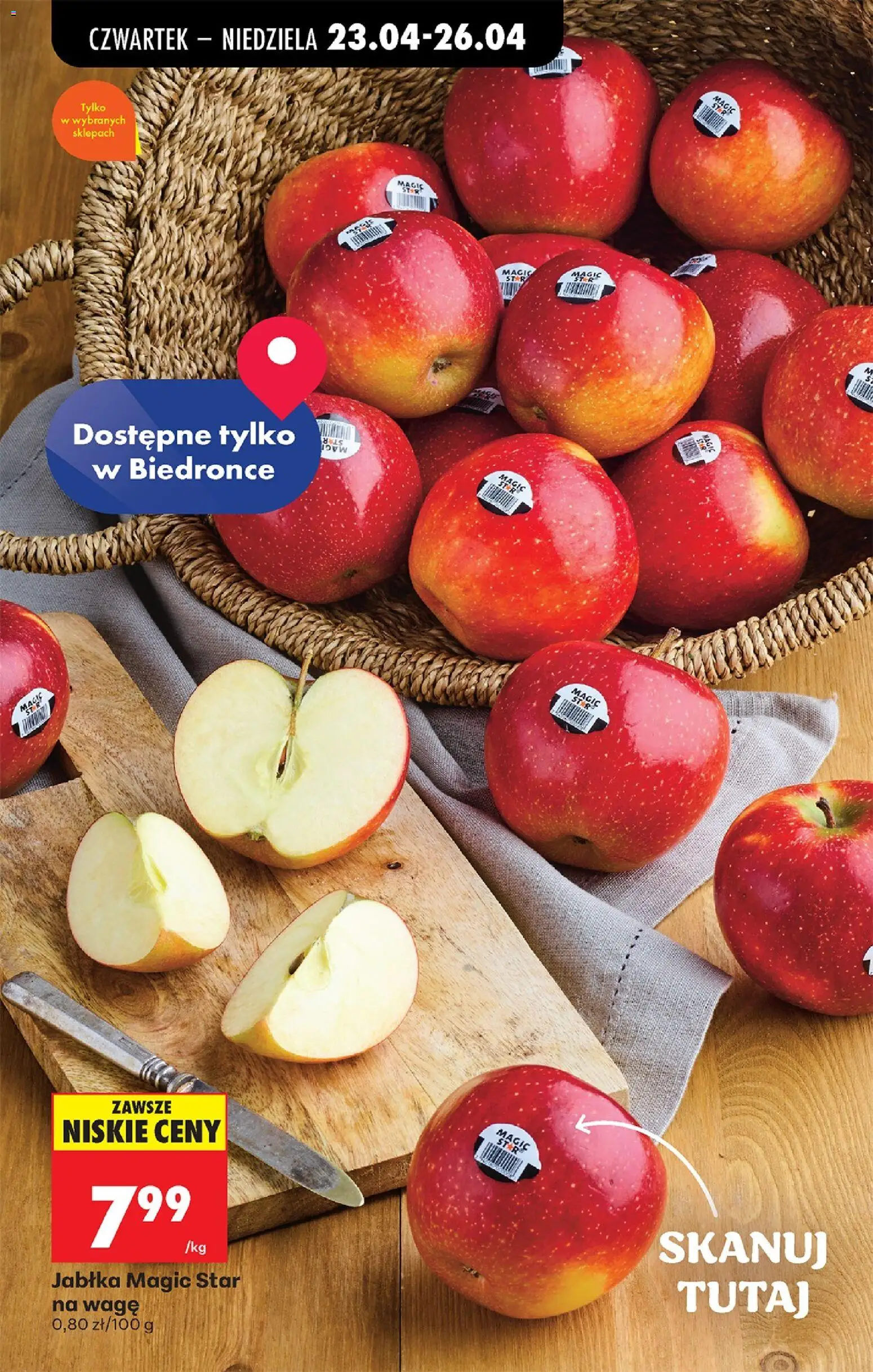 Biedronka Polsko leták - Codziennie niskie ceny od 23.04.2026 | Strana: 40 | Produkty: Jablka