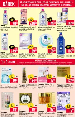 Náhled letáku Nivea Luminous Skin Glow Liquid Refiner bezoplachový peeling 100 ml, Bezoplachový peeling od 02.01.2026 | Strana: 7